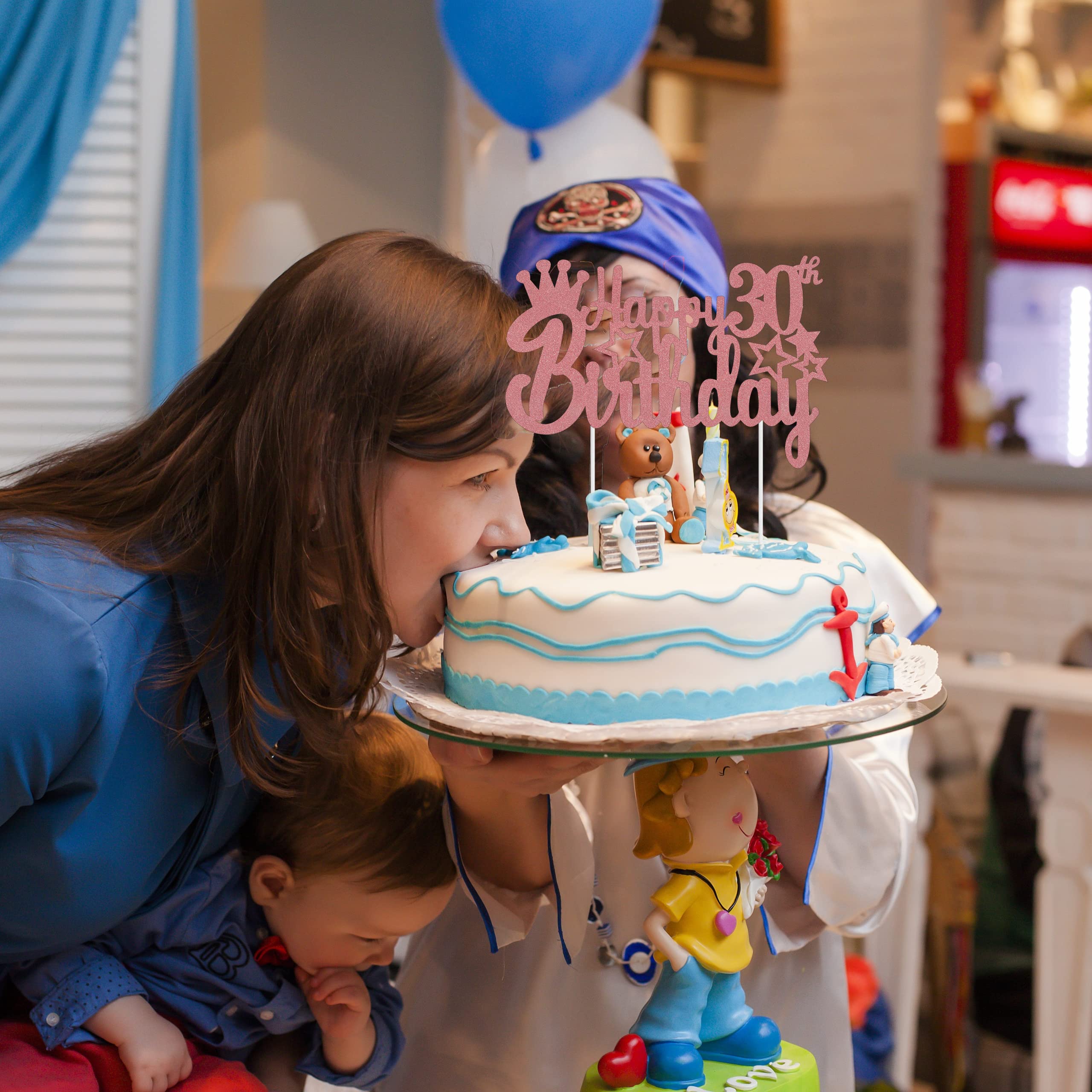 'Happy 11th Birthday' dekoracja tortu dla dziewczynki 11. urodziny 'Hello 11' ozdoba na tort różowe złoto dekoracja tortu 11 lat brokatowa dziewczyna