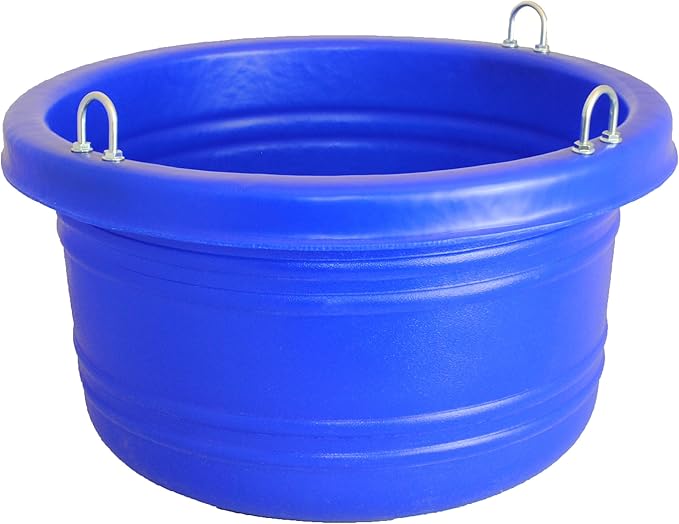 Horsemen's Pride Horse Feed Tub, Large, 30 Quarts, Blue