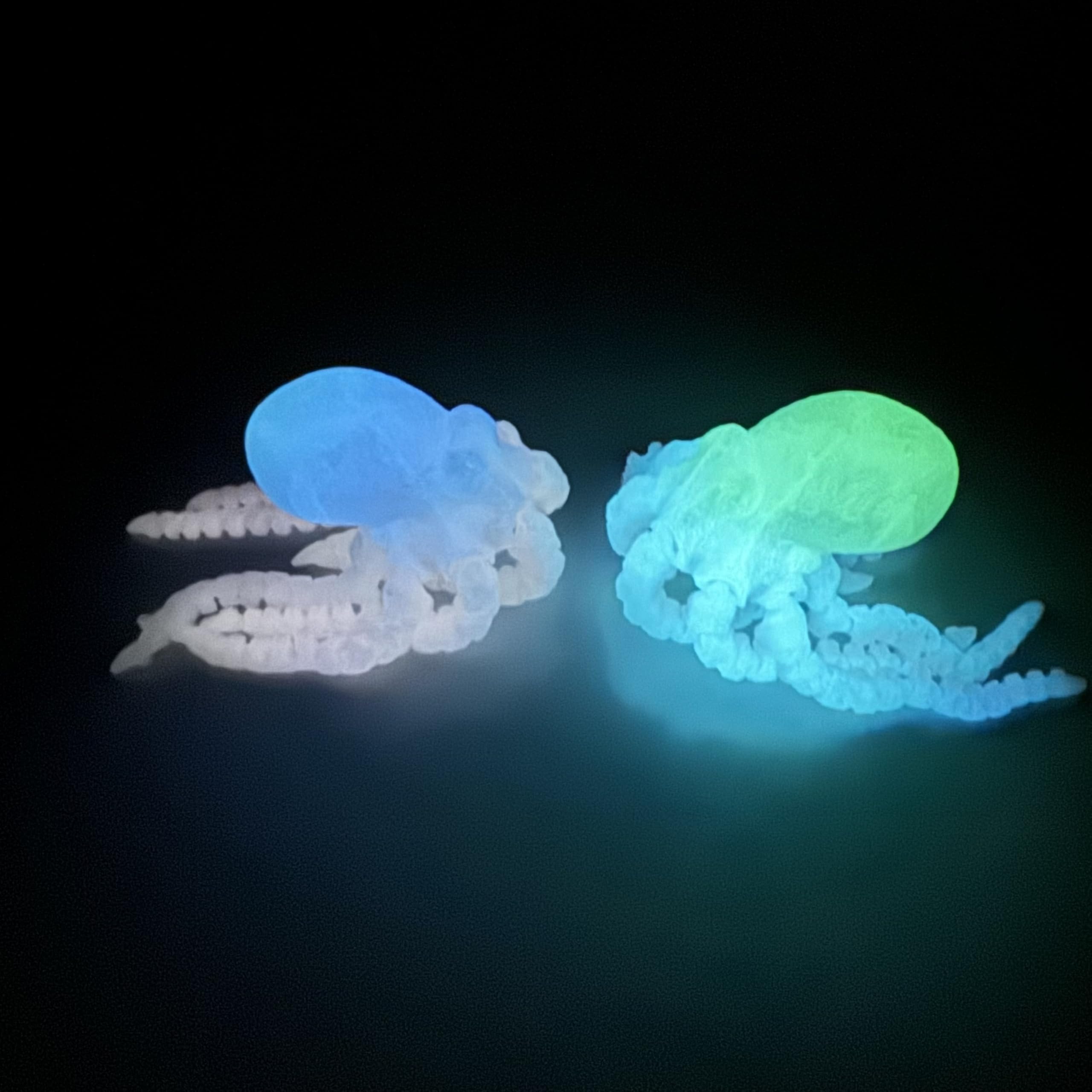 BANPIWOLG 1PC Glowing at Night 3D Printed Octopus,Noctilucent stuff,Flexible Joint Animal Figurines,Surprise Fantasy Gifts