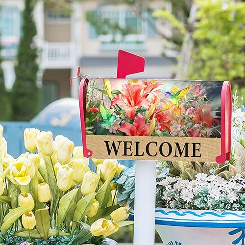 Miniatura 81 de Funda para buzón de águila calva con bandera estadounidense, tamaño estándar, 18 x 21 pulgadas, patriótica, impermeable, para buzón de correo