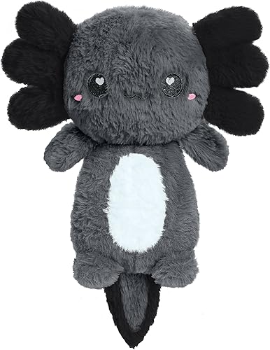 Axolotl - Almohadilla térmica sin perfume para microondas para mujeres y niños, bonita almohada suave y acogedora de felpa calentable con animales