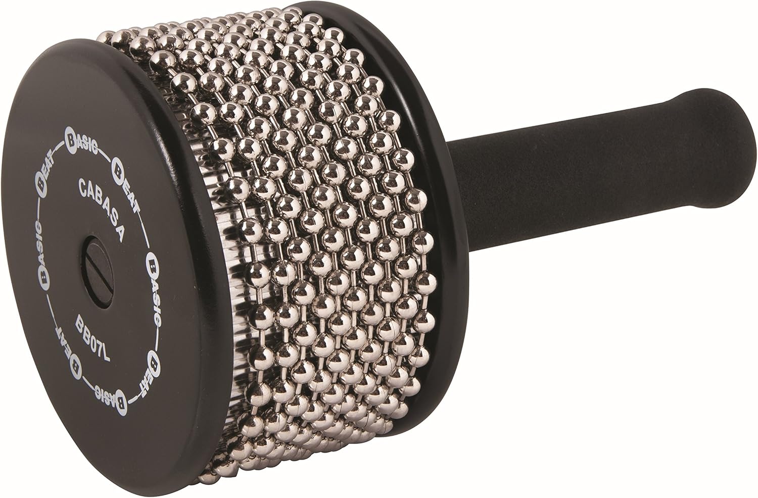 Basic Beat BB07L - Standard Large Cabasa with Authentic Sound, Comfort Grip, Black - Ideal for Music Enthusiasts & Professionals