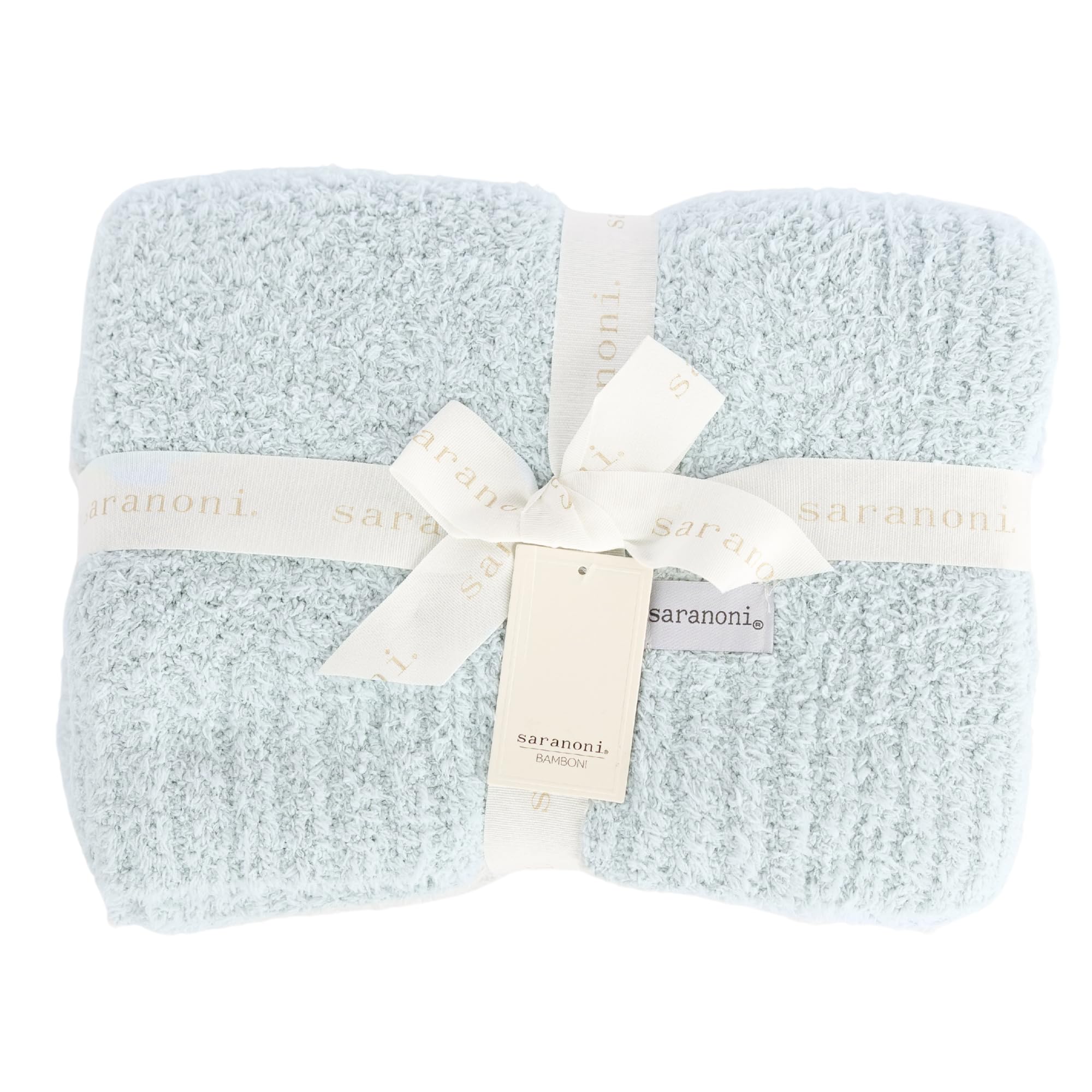 Saranoni Bamboni Baby Blanket | Luxury Plush Super Soft Blanket | Breathable Comfy Blankets for Kids and Teens | Sky Blue - 40" x 60"