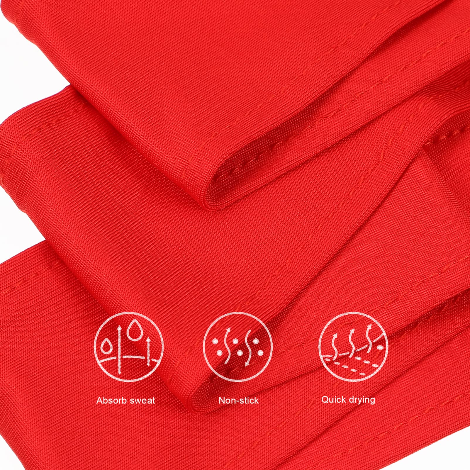 Verstellbare Kopfband Stirnbänder Für Männer Und Frauen Elastische Sport Haarbänder Schweißableitende Bandanas Für Workout Und Freizeitaktivitäten Rot Und Grün
