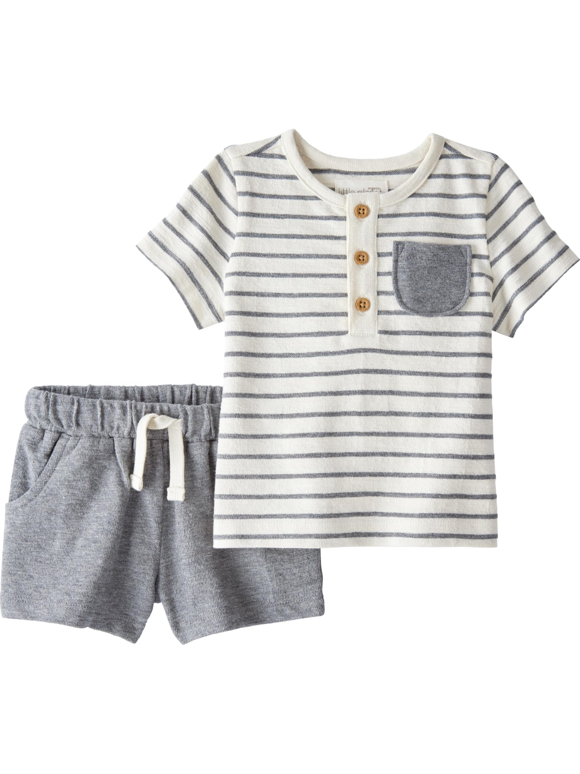 little planet by carter's Unisex Baby 2-piece Shorts Set Made With Organic Cotton