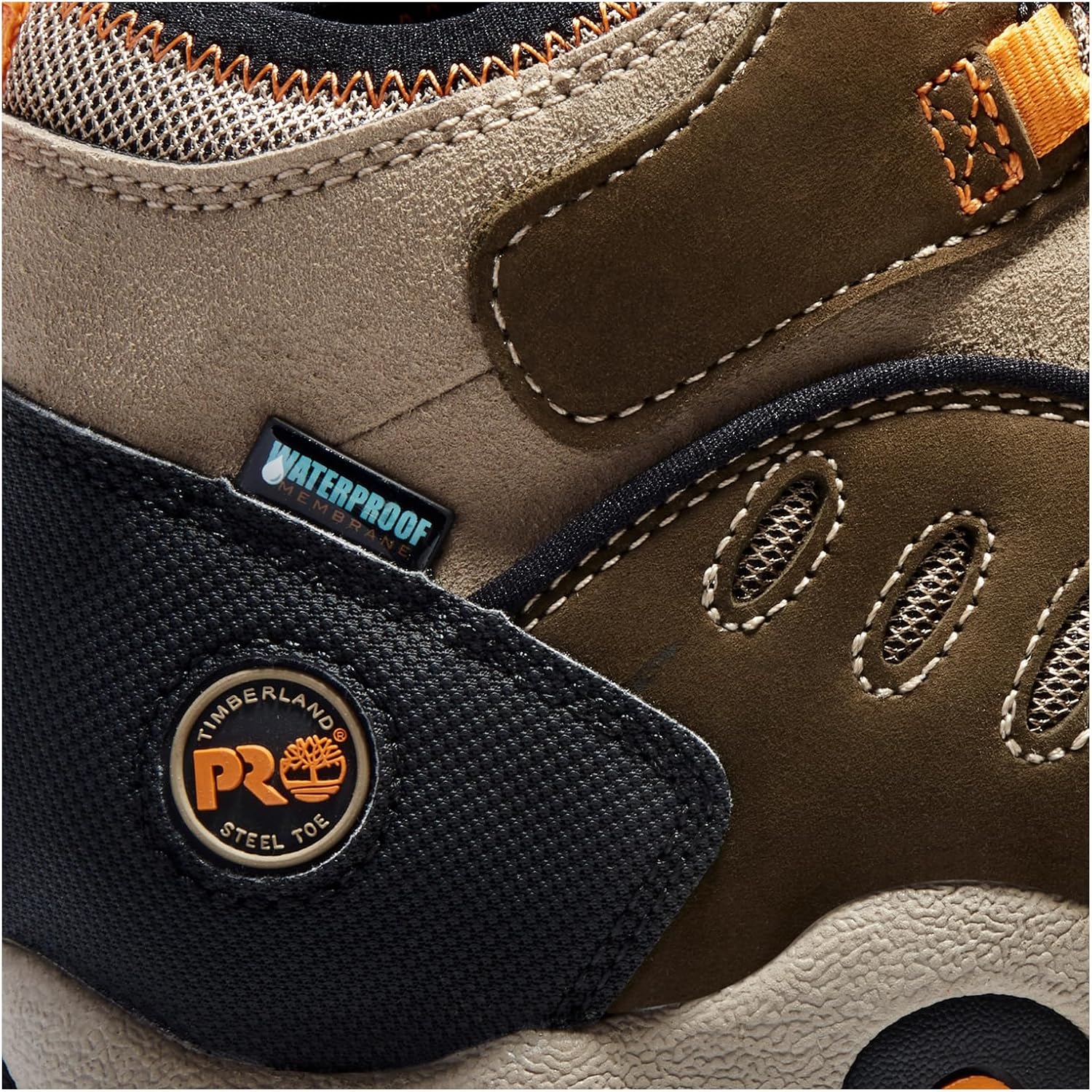 Timberland PRO Men's Mudslinger Steel Safety Toe Waterproof Industrial Hiker Work Boot - Image 7