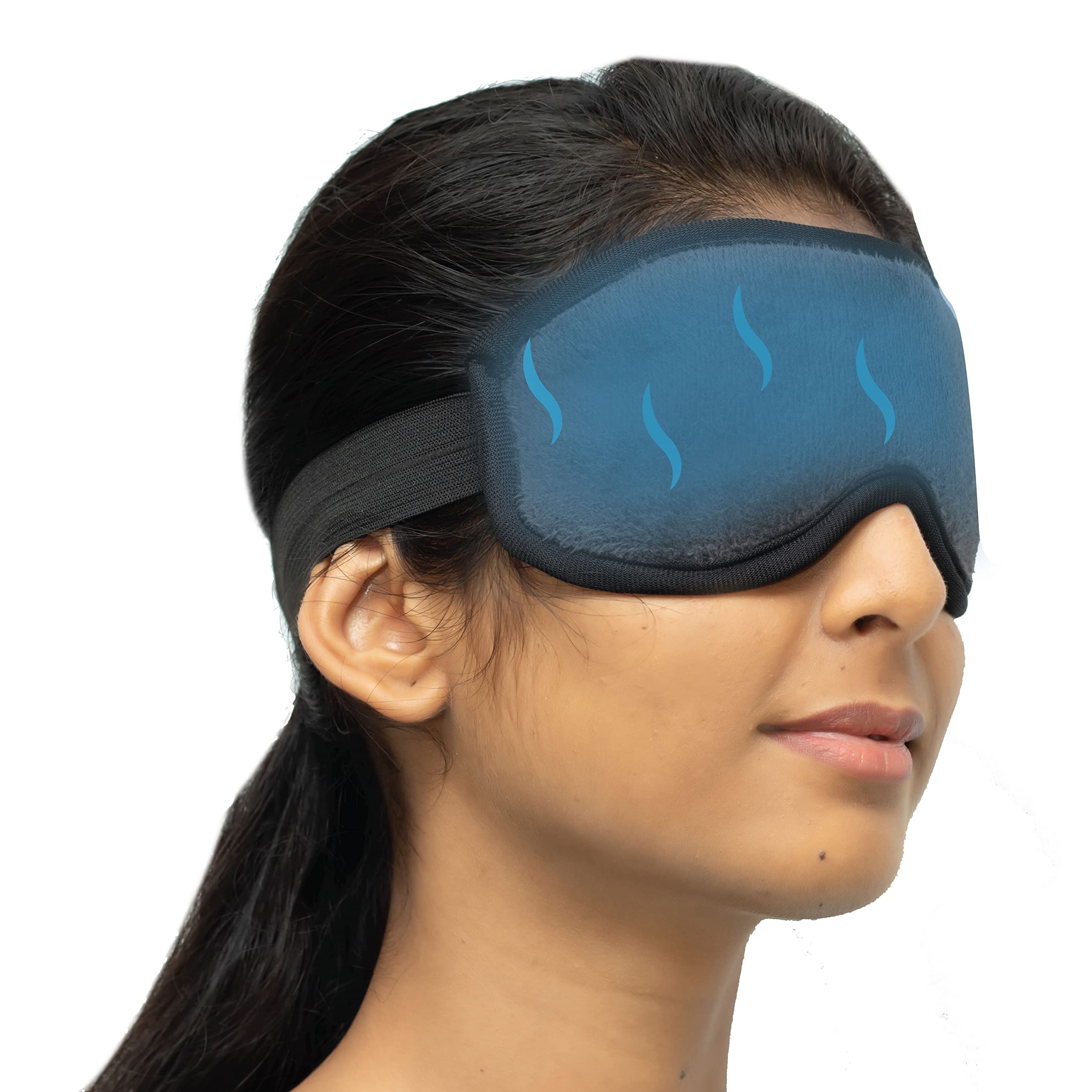 SandPuppy EyeFresh - Eye Mask With Cooling Gel (Pack of 2) | Eye Relaxing Mask with Cooling Gel for Men and Women | Ideal For Puffy Eyes And Dark Circles,Cooling Eyes, Dry Eyes,Pain Relief and Redness| Universal Fit with Adjustor | Antifreeze Gel Technology for Enhanced Eye Contact | Black | Gift for Women Men Mom Dad — Amazon image 7