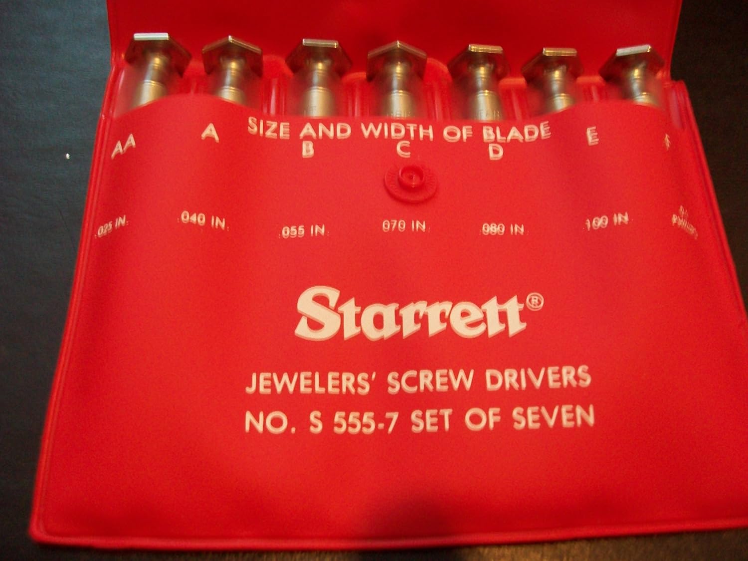 Starrett S555Z7 Jeweler's Screwdriver Set with Case, 7Piece Amazon