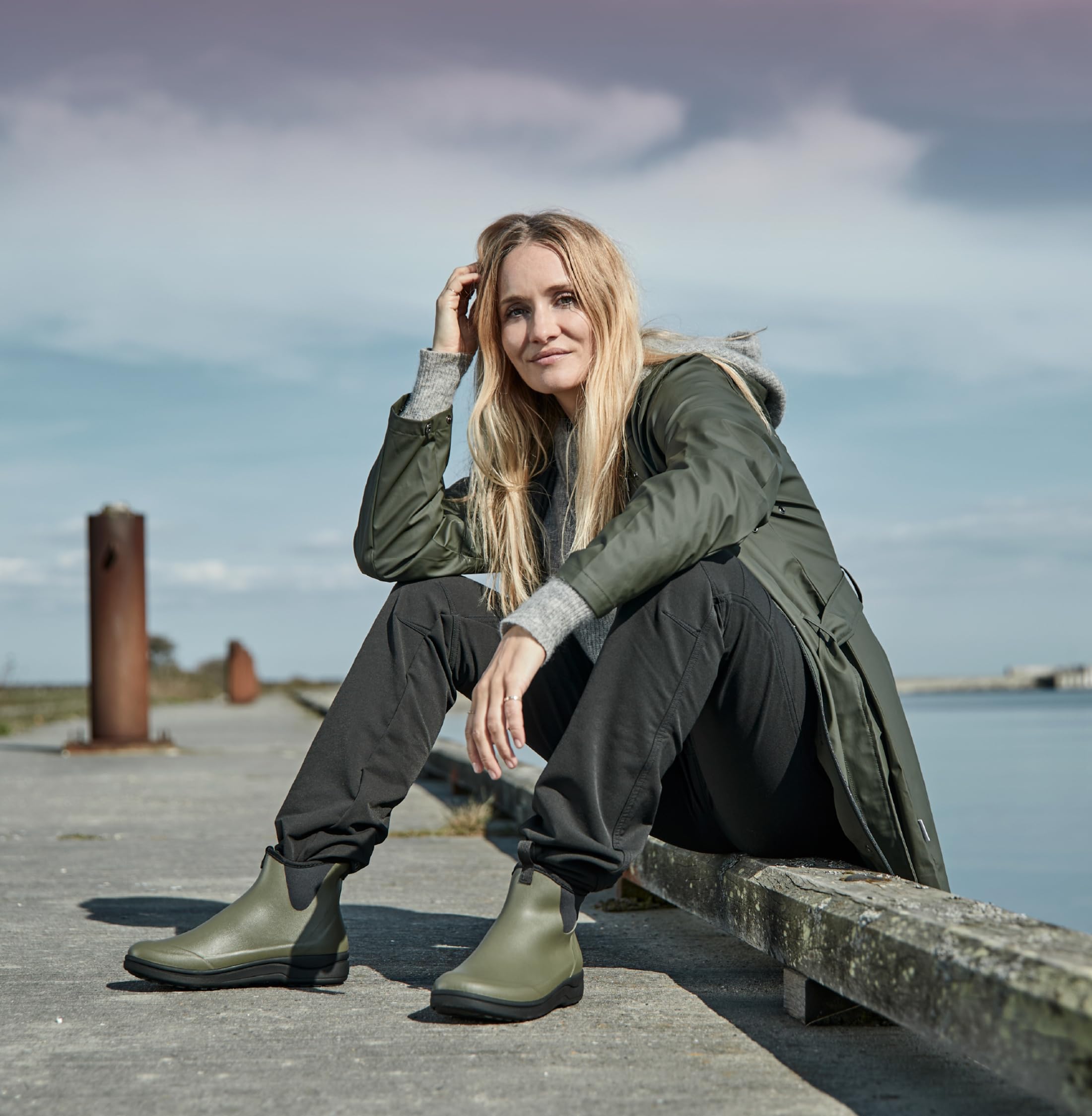 Gummistiefel Damen Halbhoch | Premium Regenschuhe für Garten & Hundespaziergang | Wasserdicht, Rutschfest & mit EnergySole Fußbett | Kurzschaft Regenstiefel & Stiefeletten