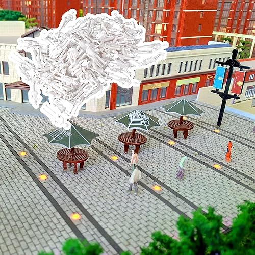 Miniatura 6 de BQLZR Figuras arquitectónicas blancas sin pintar a escala 1:75 para colocar en pasteles, modelos de ferrocarril, modelos de construcción, dioramas,