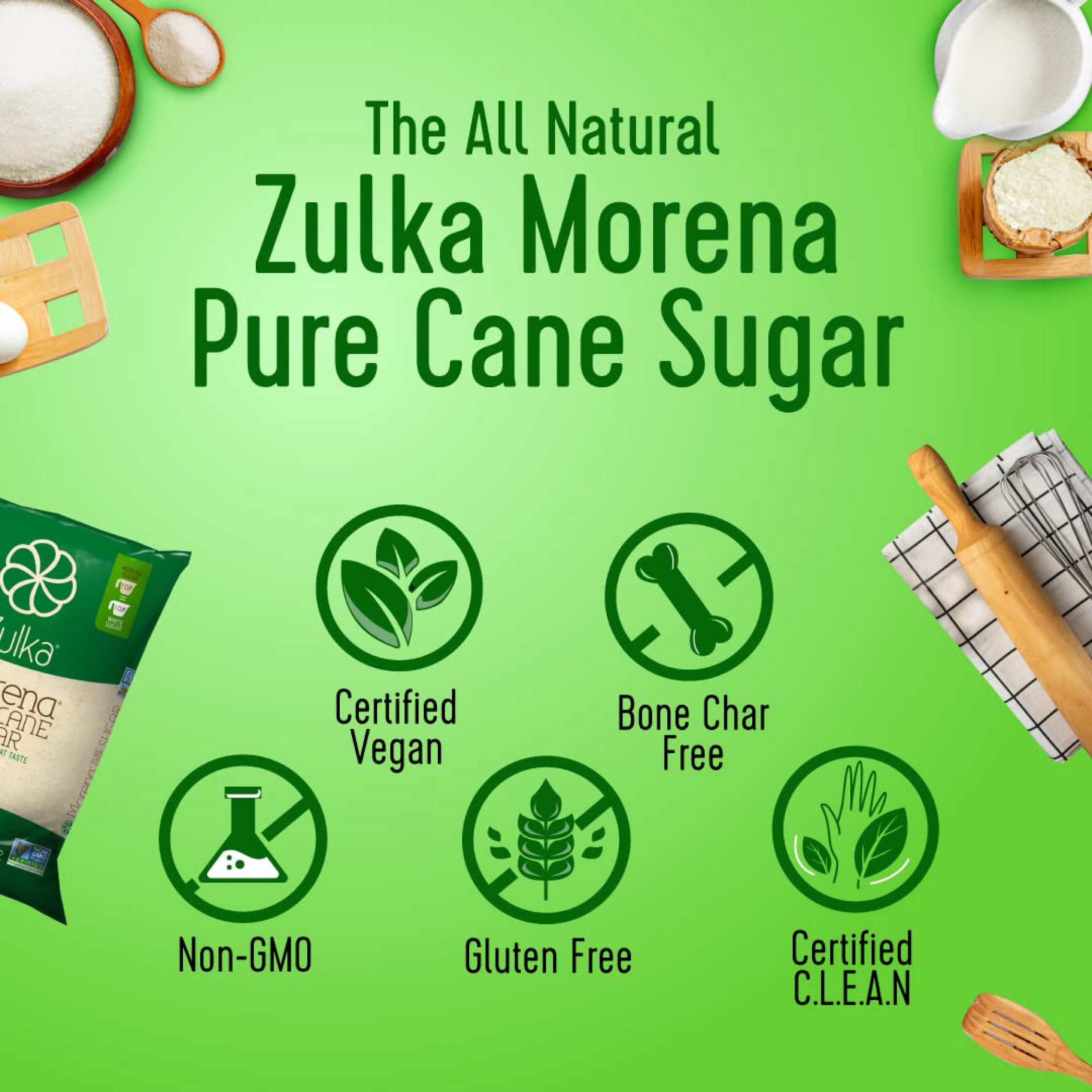 Zulka Azucar Morena Pure Cane Sugar 1lb