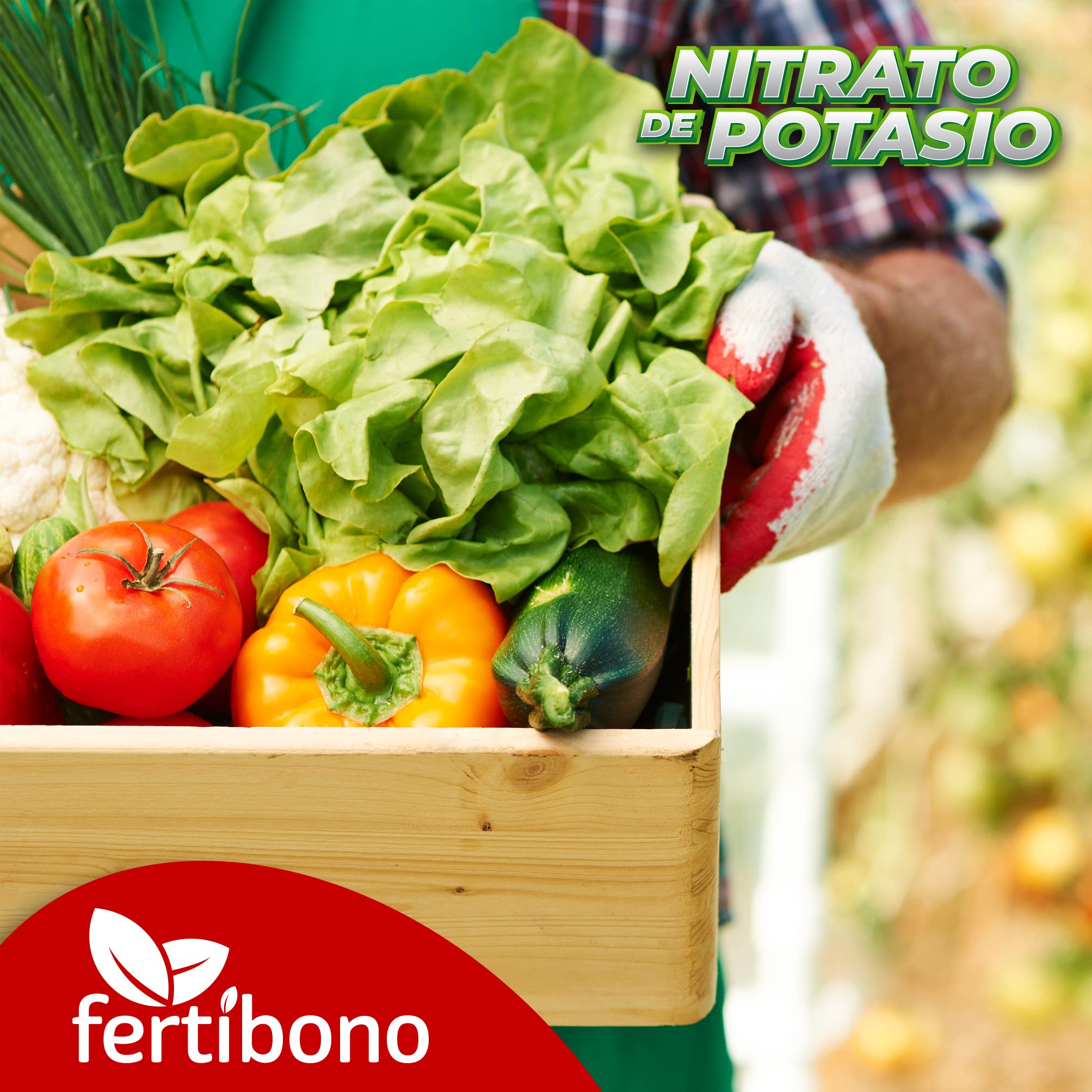 FERTIBONO, Nitrato de potasio,Puro (KNO3) 13-00-46, Huerto, Tomates, Melones,Frutales, Arboles (2,5.0)