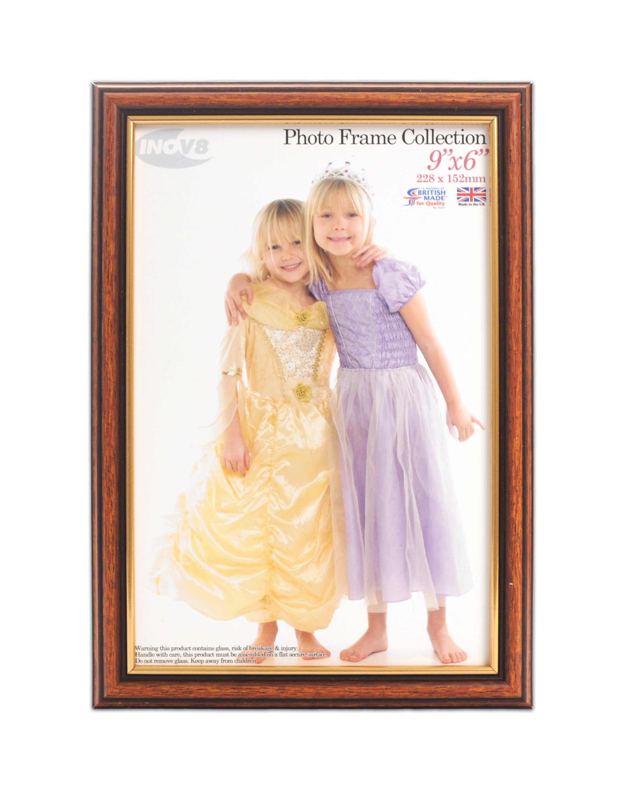 Inov8 Light Oak British Made Traditional Picture/Photo Frame, 9X6-Inch,