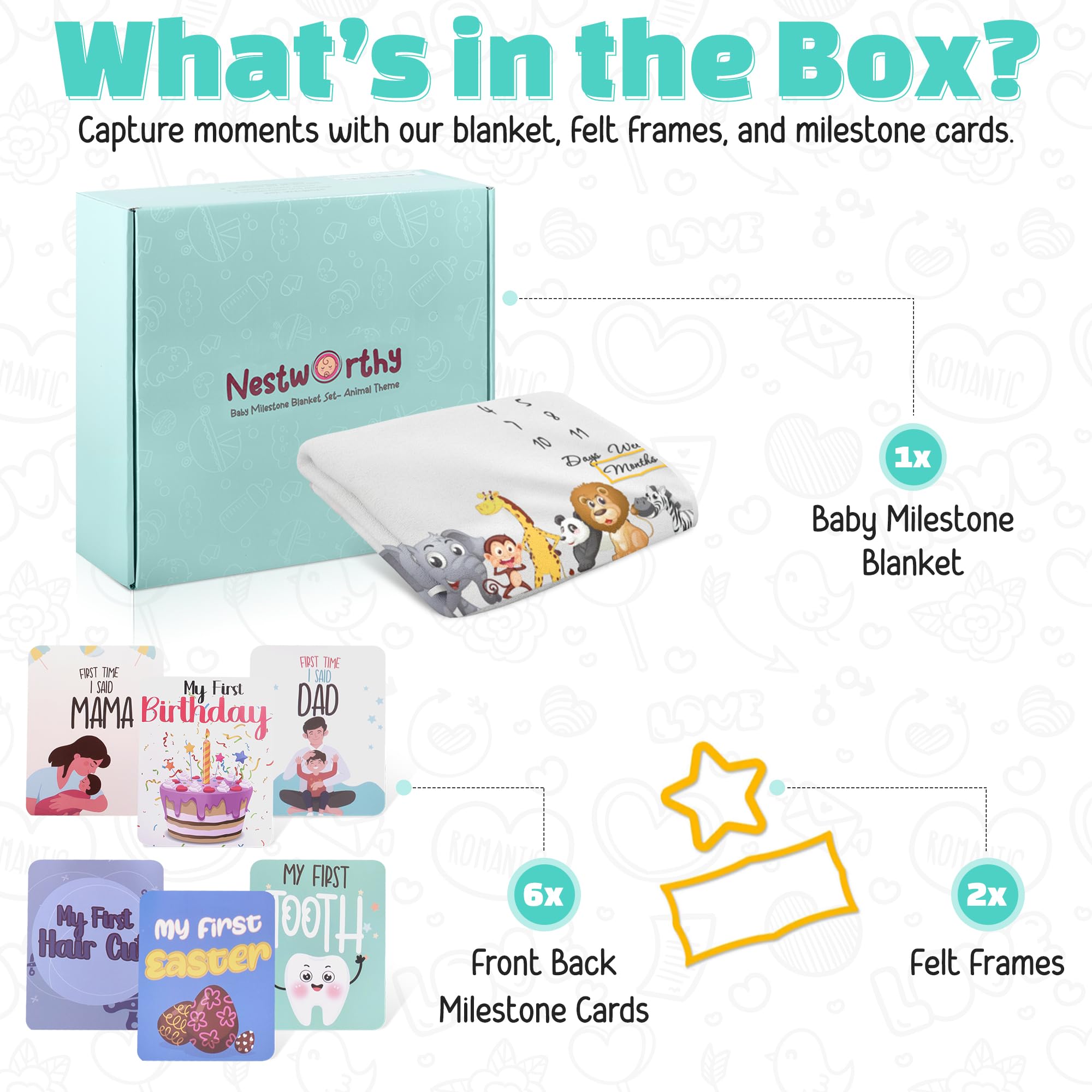 Manta de bebé para niño, Forro Polar de Franela, Elegante, Suave y acogedora, Captura Recuerdos Preciosos, Fotos, Regalos, Accesorios de Fotos adicionales