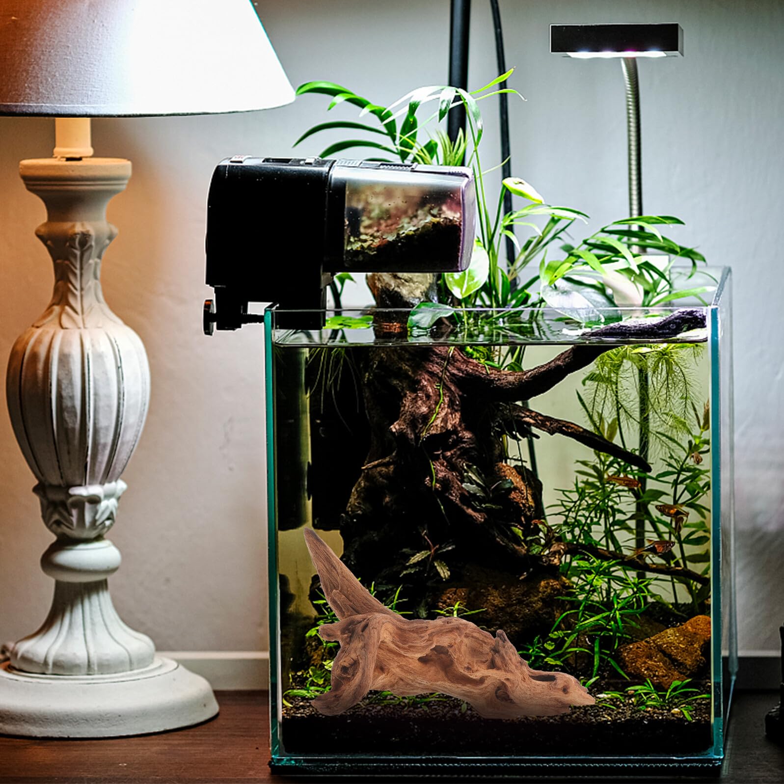 KOMBIUDA Natürliches Totholz Aquarium Dekoration 15 20cm Stabile Moorholz Wurzel Unbedenklich für Wasserbewohner Geeignet für Aquarium und Terrarien