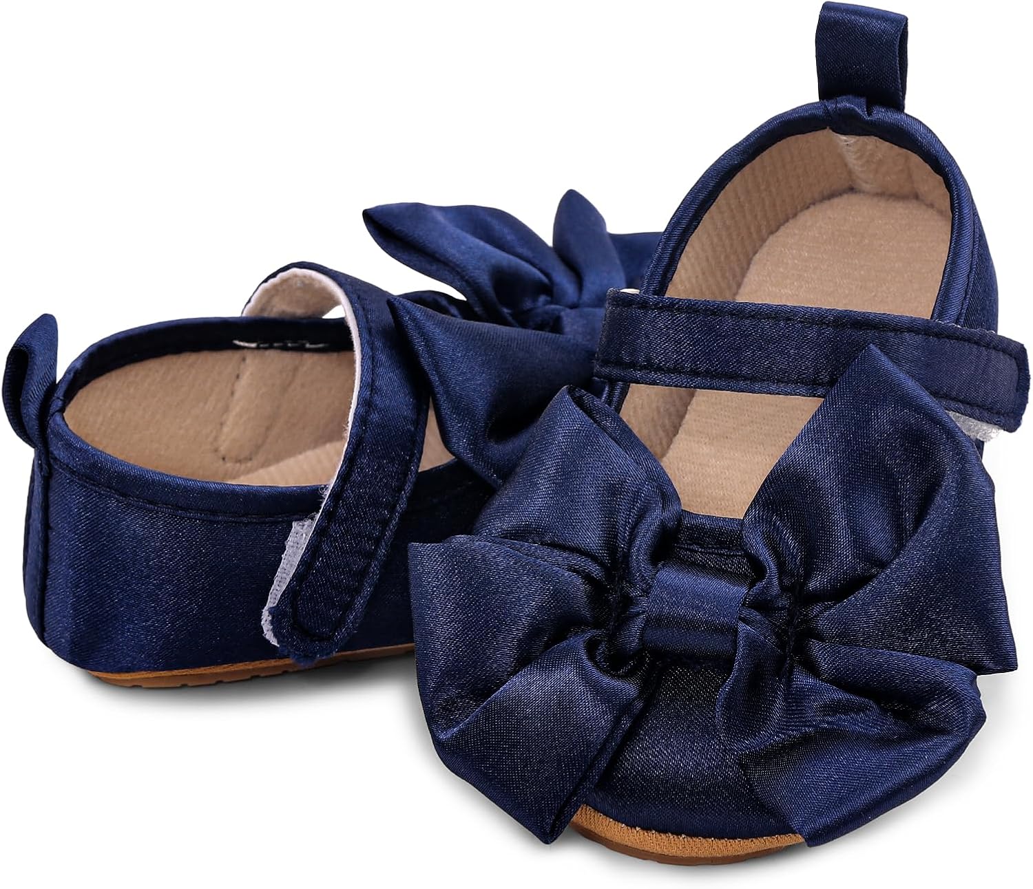 Baby Girls Princess Shoes Bowknot Soft Sole Mary Jane Flat Non Slip Wedding Dress Shoes for Infant Toddlers - Image 4