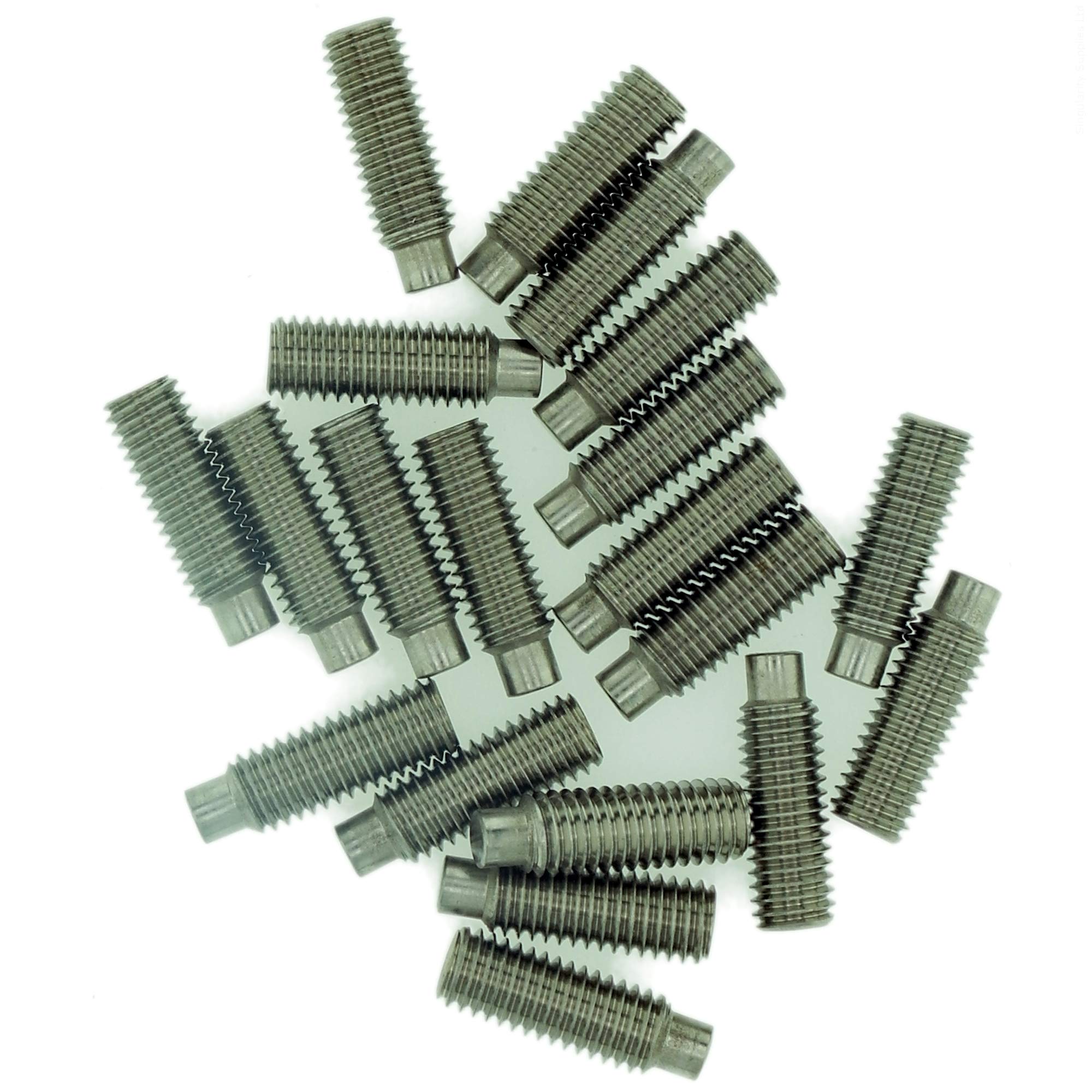 Singularity Supplies M3 (3Mm X 16Mm) Hex Socket Grub Screw (Dog Point) - Stainless Steel (A2) (Pack Of 20)