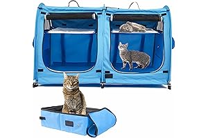 Mispace Portable Twin Compartment Cat Condo