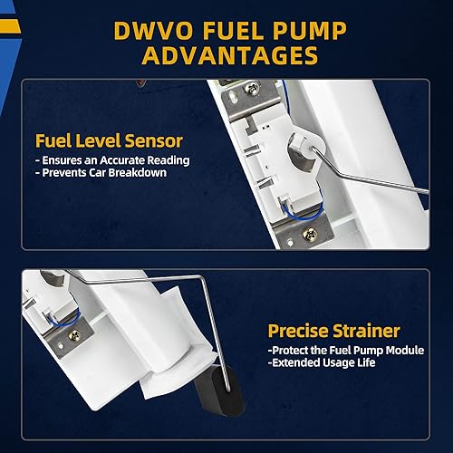 Vista 30 de DWVO Bomba de combustible compatible con Ford F150 F250 F350 E150 E150 E250 E350 Mustang Ranger LTD Thunderbird, Mercury Marquis, Lincoln Continental