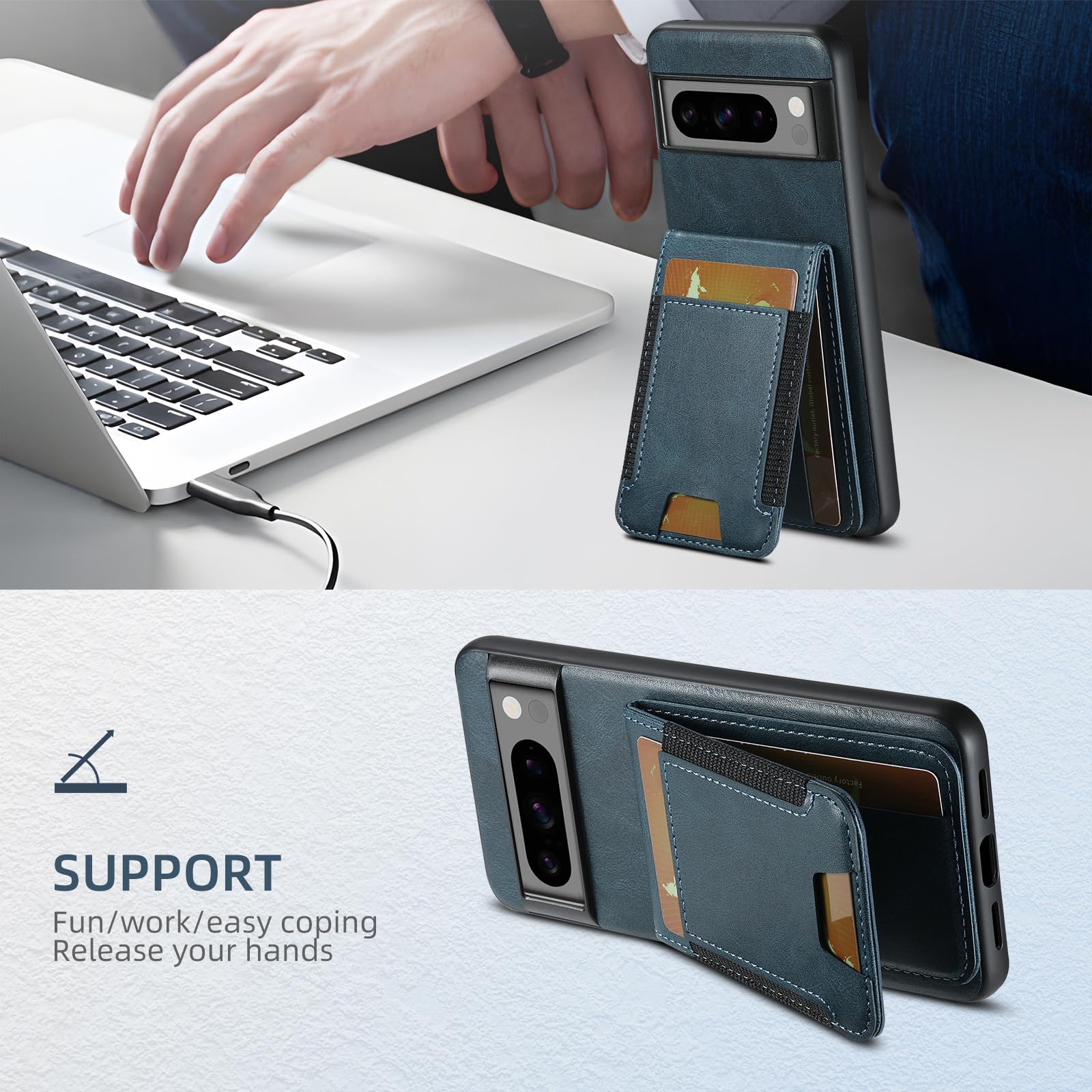 Etui do Google Pixel 11 Pro XL/ 11 Pro / 11, portfel skórzany pokrowiec