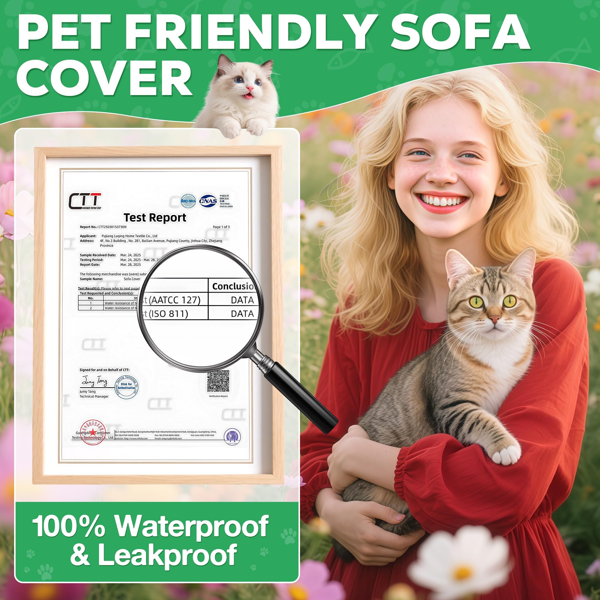 Loiion Protezione Divano Graffi Gatto, Impermeabile Divano Copertura, Copridivano Mobili Protector, Copridivani Impermeabile Resistente Alle Macchie E Ai Graffi per Cani e Gatti, Grigio, 340x180cm