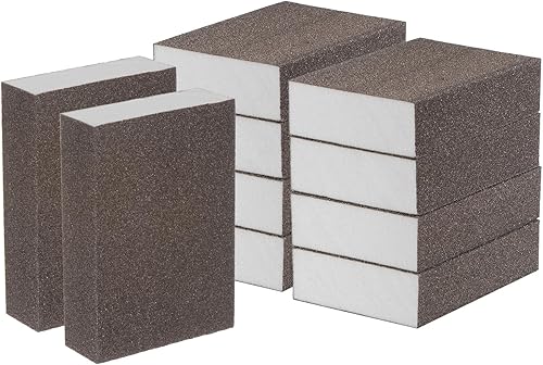 Bloques de esponja de lijado fino, bloque de lijado de espuma de grano 320-400 para pulir la cocina de metal de madera de yeso, 3.937x2.756x0.984 in