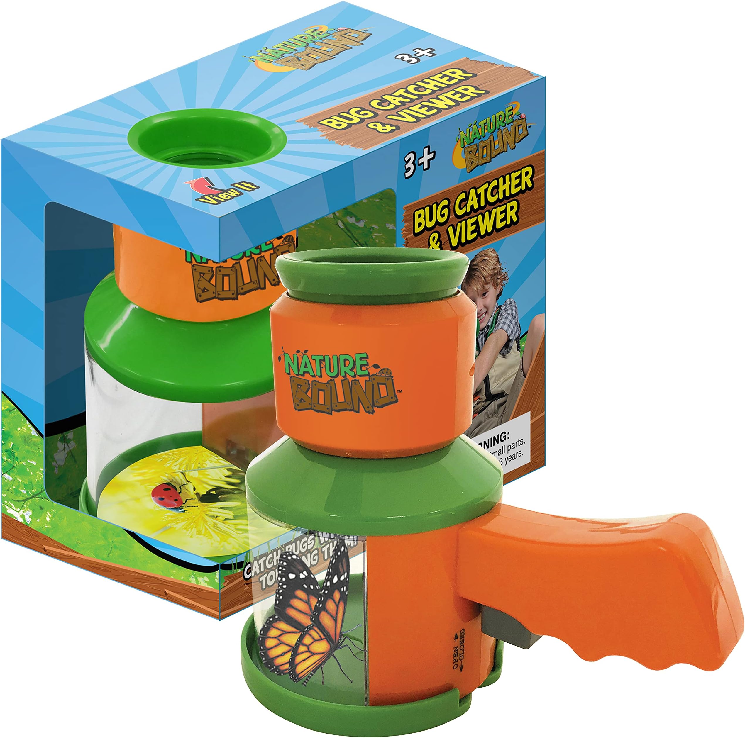 Nature Bound Bug Catcher and Viewer for Outdoor Exploration of Insects - Includes Handy Trigger Design - for Boys and Girls Medium