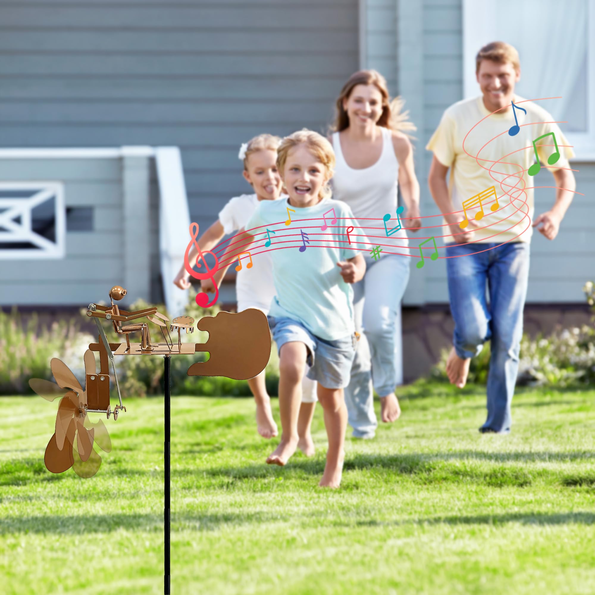 Moulin à Vent En Métal Attrape-vent Solaire - Décoration De Jardin