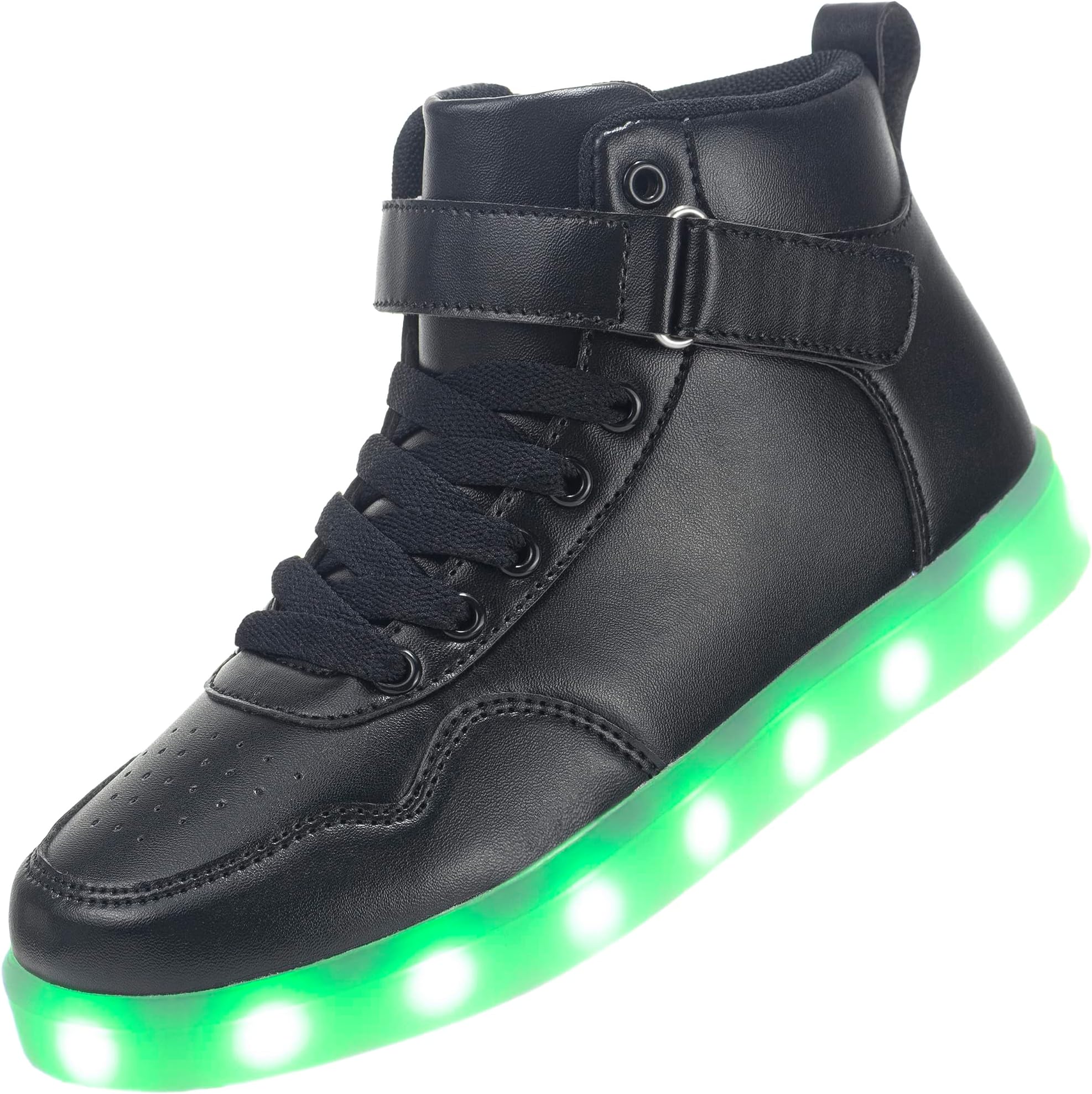 APTESOLKids LED Light Up Shoes High Top Cool USB Rechargeable Flashing Sneakers for Unisex Child Boys Girls