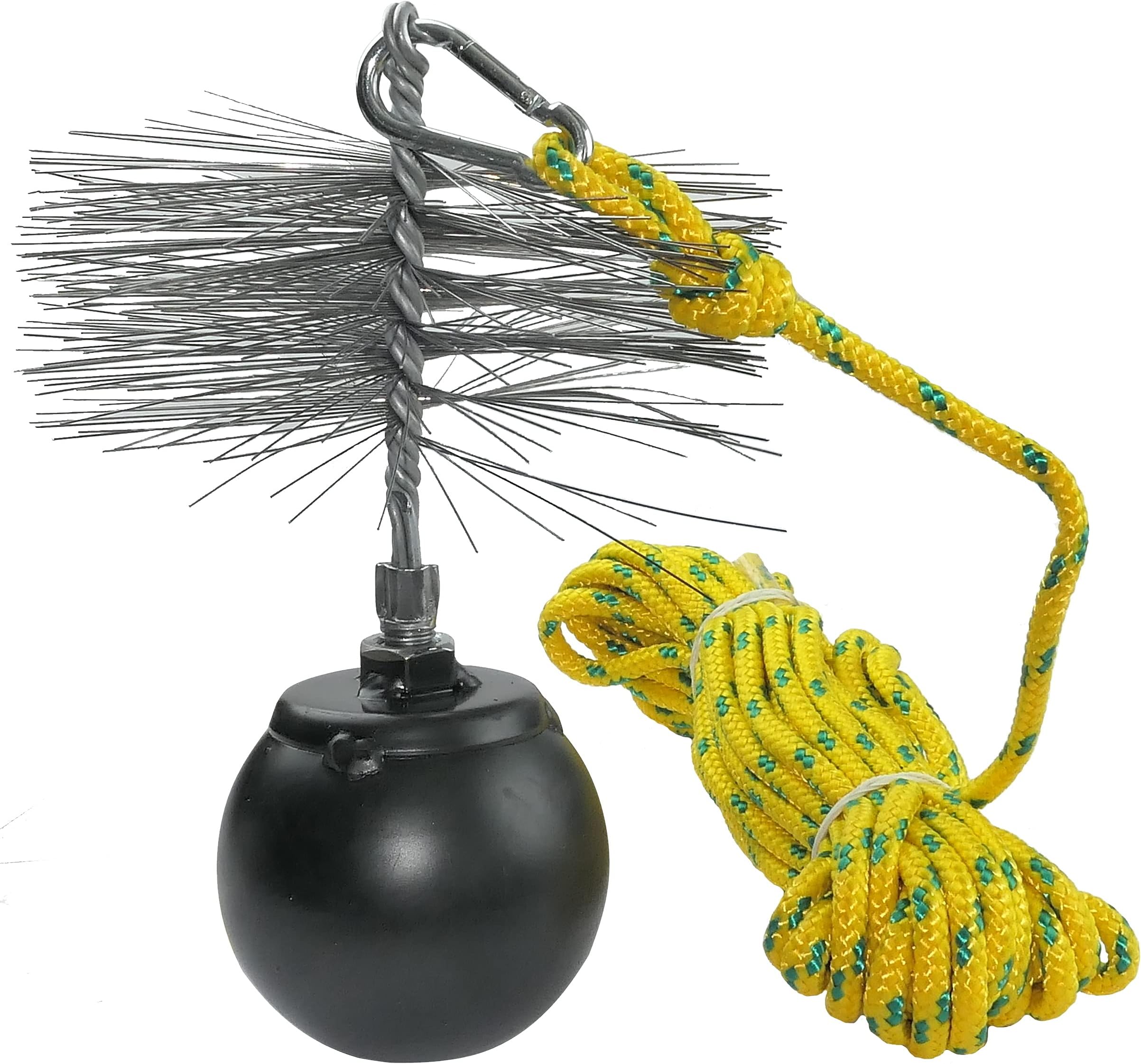 Brosse De Ramonage Avec Filetage Femelle M10 Avec 2 Couches, Utilisation Pour Chaudière Acier