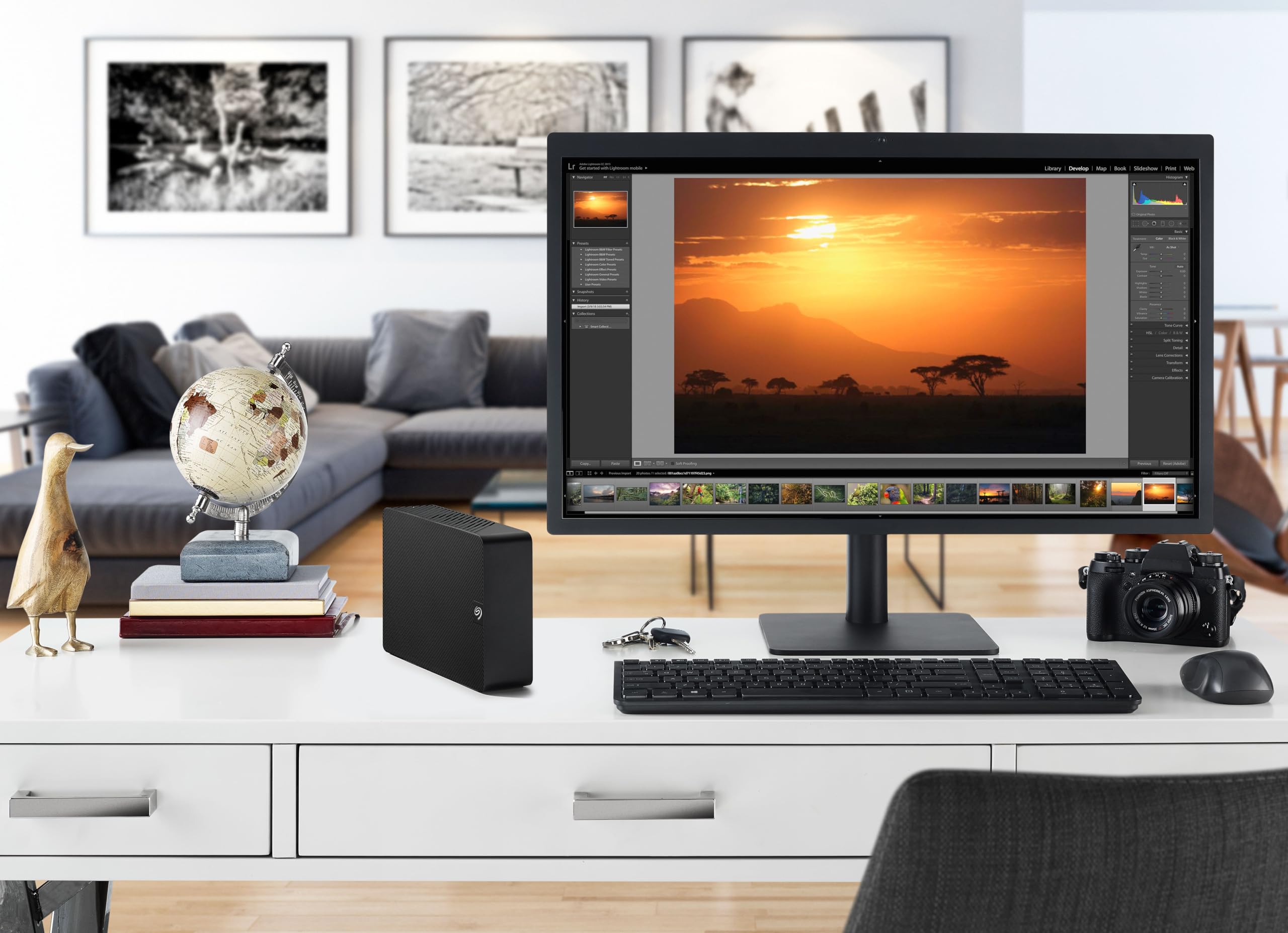 Seagate Expansion Desktop 22TB, Hard disk esterno, 3.5", PC & PC Portatili, USB 3.0, Data Rescue Service (STKP22000400)