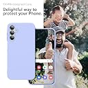 YATWIN Silicone Back Case for Samsung Galaxy A25, Soft-Touch Phone Back Cover for Samsung Galaxy A25 - Lilac gallery image