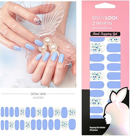 Amazon Envylookxzinipin 長持ちするジェルネイルシール 貼るだけマニキュア ネイルストリップ ネイルラップ おしゃれデザイン Ka003 エンビールック Envylook ネイル道具 ケアツール 通販