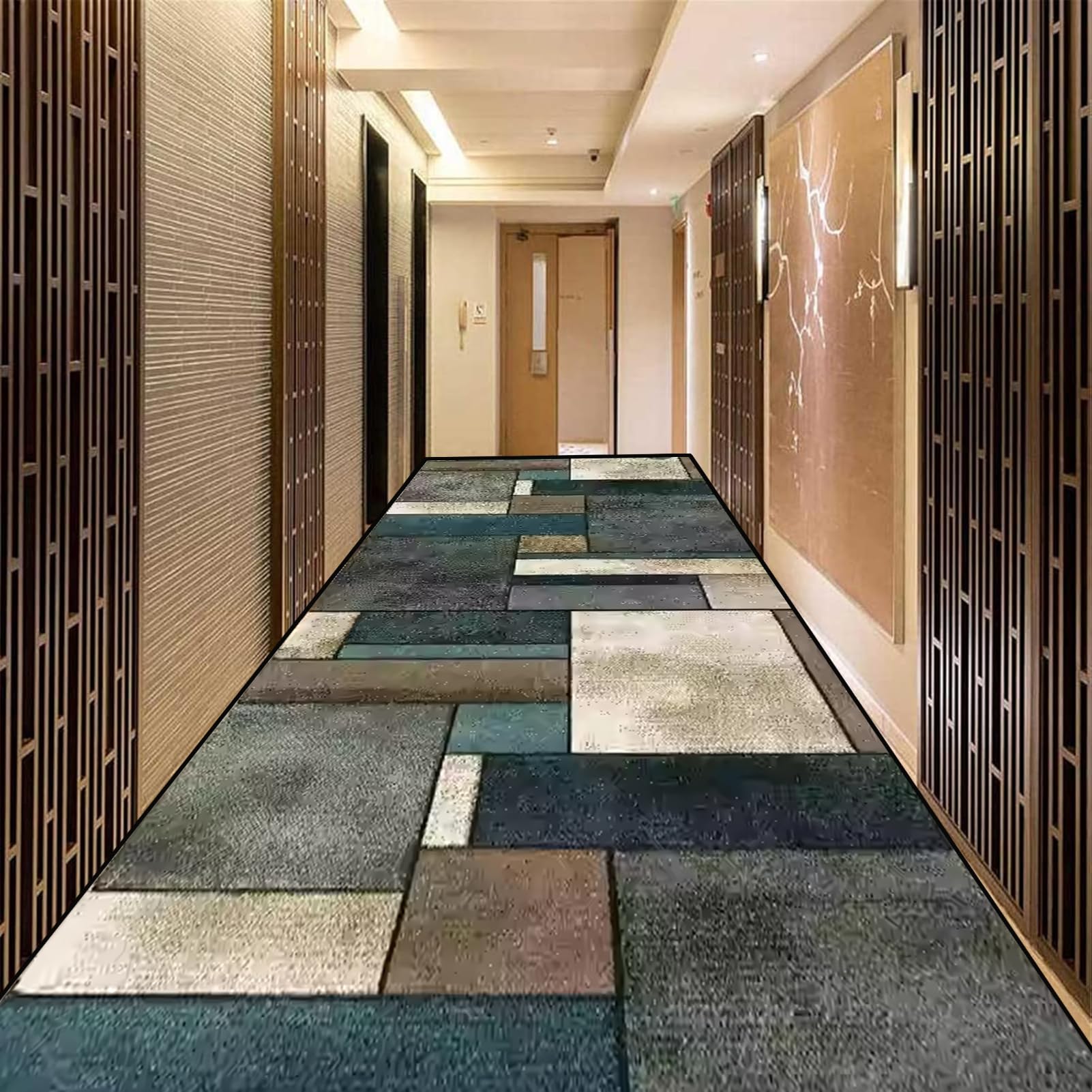 Alfombra antideslizante lavable para puerta de cocina y baño