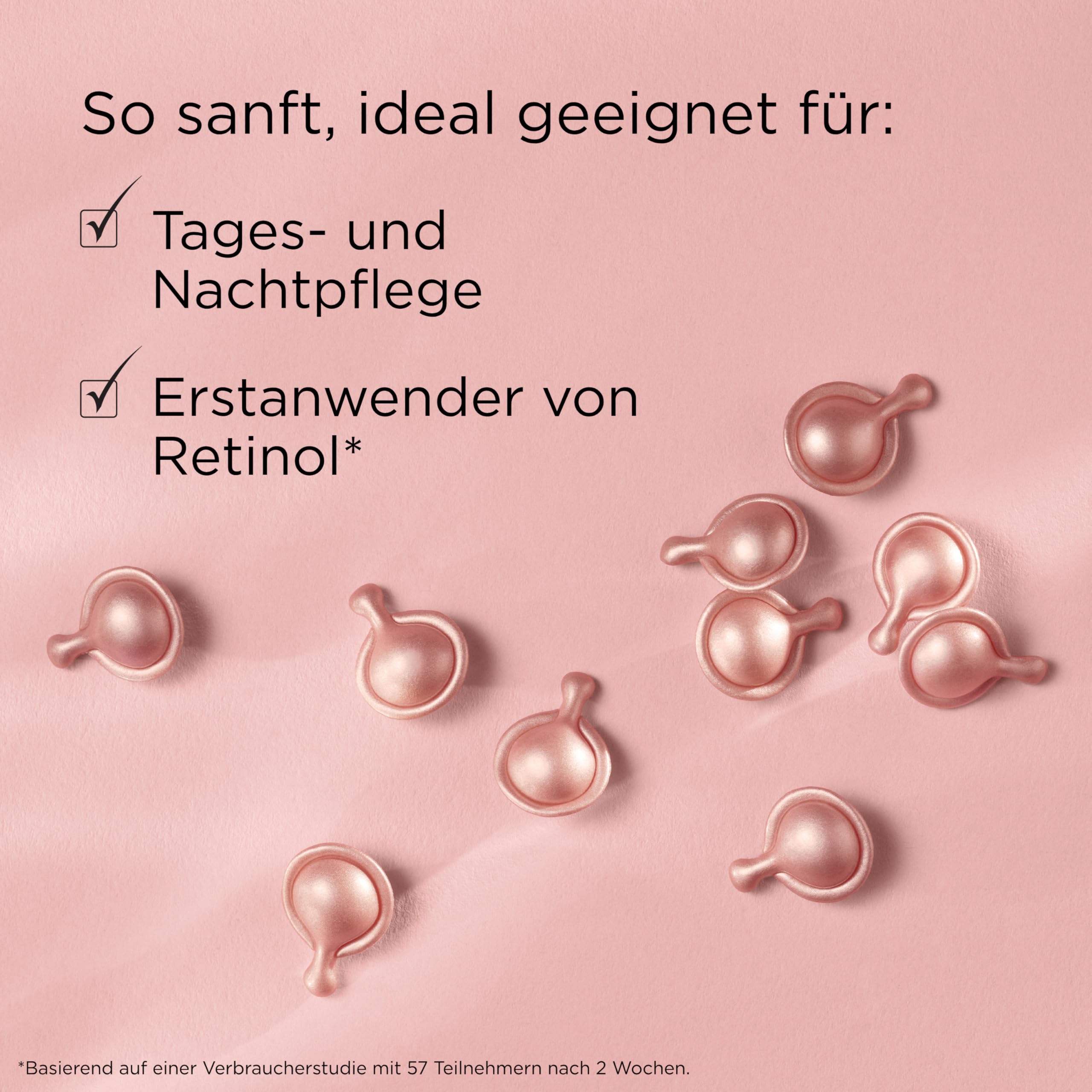 Elizabeth Arden Retinol + HPR Ceramide Kapseln Gesichtsserum 90 Kapseln | Anti-Aging-Gesichtsserum mit Retinol und Ceramiden, unterstützt ein glatteres Hautbild und verbessert die Hautfestigkeit.