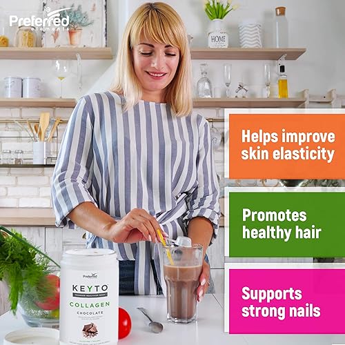 Miniatura 17 de Proteína de colágeno Keto en polvo con aceite MCT, apto para dieta cetogénica y paleo, péptidos de colágeno hidrolizados criados con pasto puro