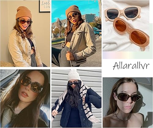 Miniatura 3 de Allarallvr Gafas de sol polarizadas ovaladas retro para mujeres y hombres, estilo vintage, gafas de sol para mujer AR82023