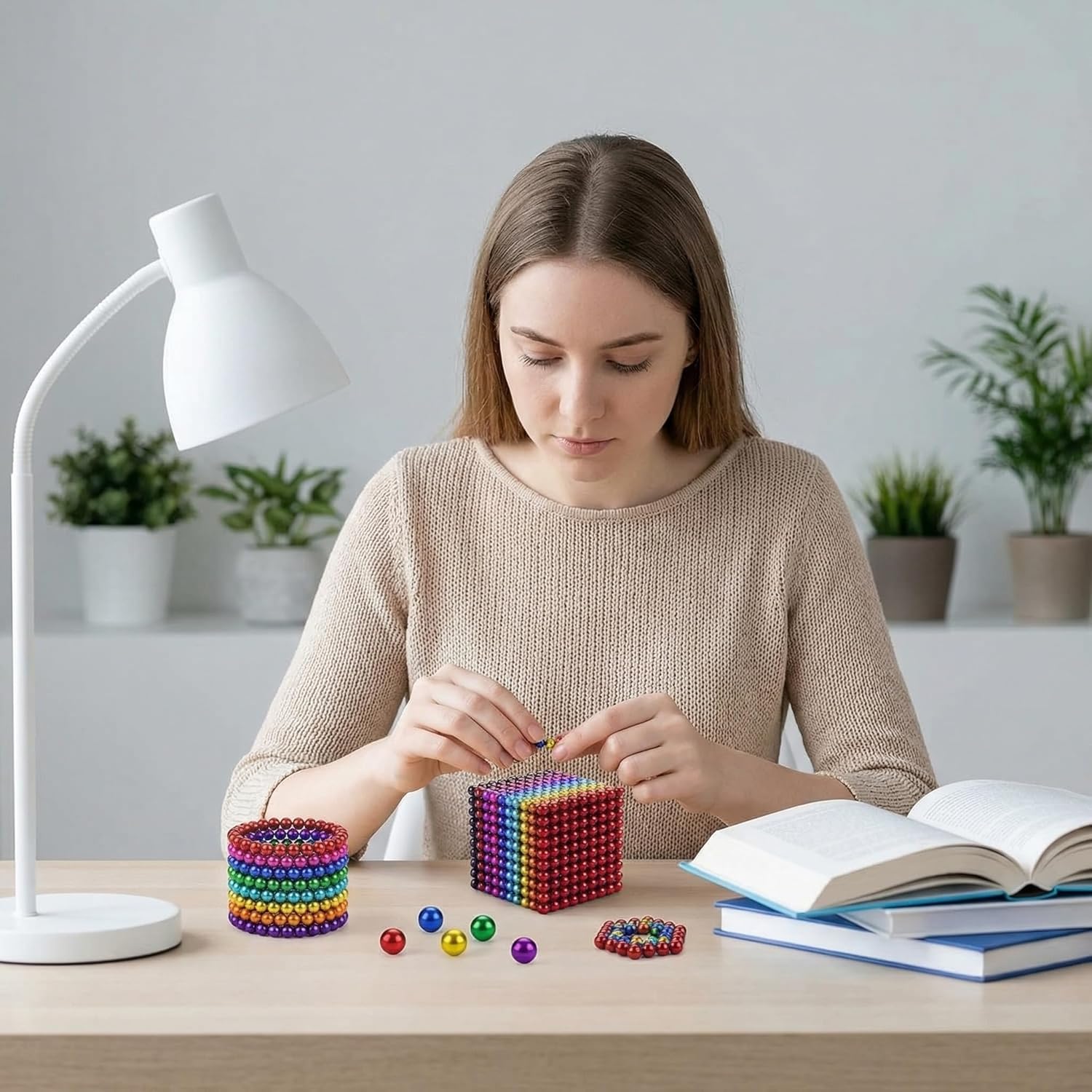 5MM 231PCS！Upgraded Construction Desktop, Hand Relaxation Toy, Office Soft Rubber, Suitable for Ages 16 and up