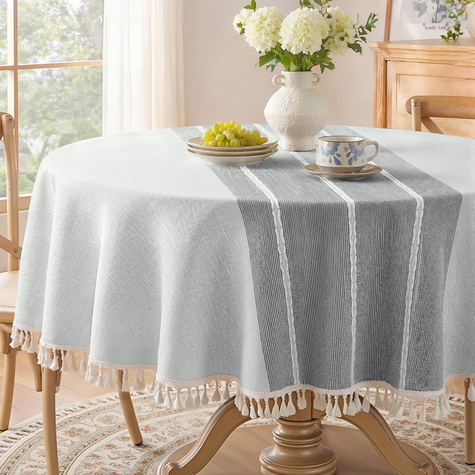Softalker Linen Tablecloth - 55x70 Inch -19