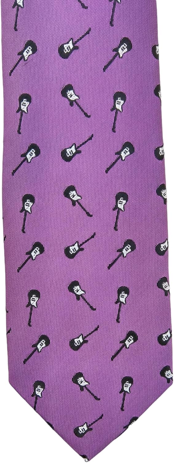 Guitar Necktie - Men's Guitar Necktie - Guitar Tie - Guitarist Gift - Lefty Guitar - Bassist Necktie - Men's guitarist gift - Electric Guitar Necktie - Guitarist Gift - Guitar Gift for Men