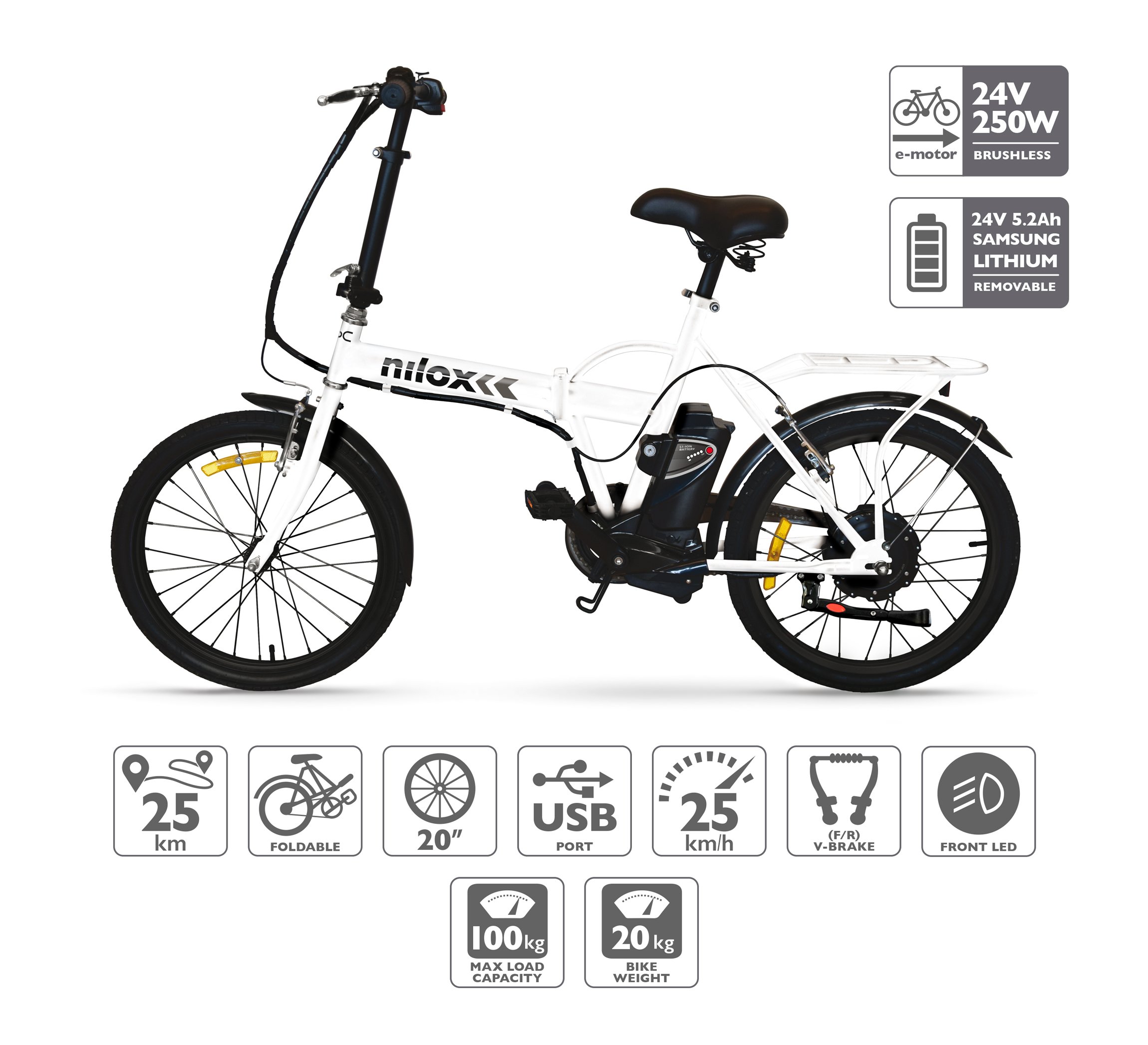 Pedalata Assistita Nilox Doc X2 Plus Nilox Doc X2 Bicicleta Nilox X2