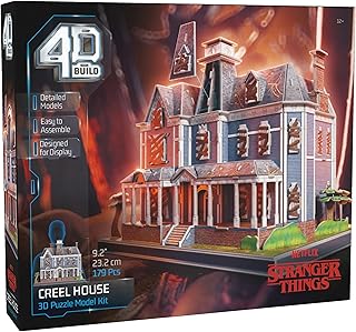 Comprar 4D Build-PUZZ4D-Maqueta Casa Creel de 179 Piezas 3D Stranger Things de 23,2 cm-Maquetas para Construir, Puzzles para Adultos y Niños, 6070965, Mesa, Juegos Infantiles (Spin Master