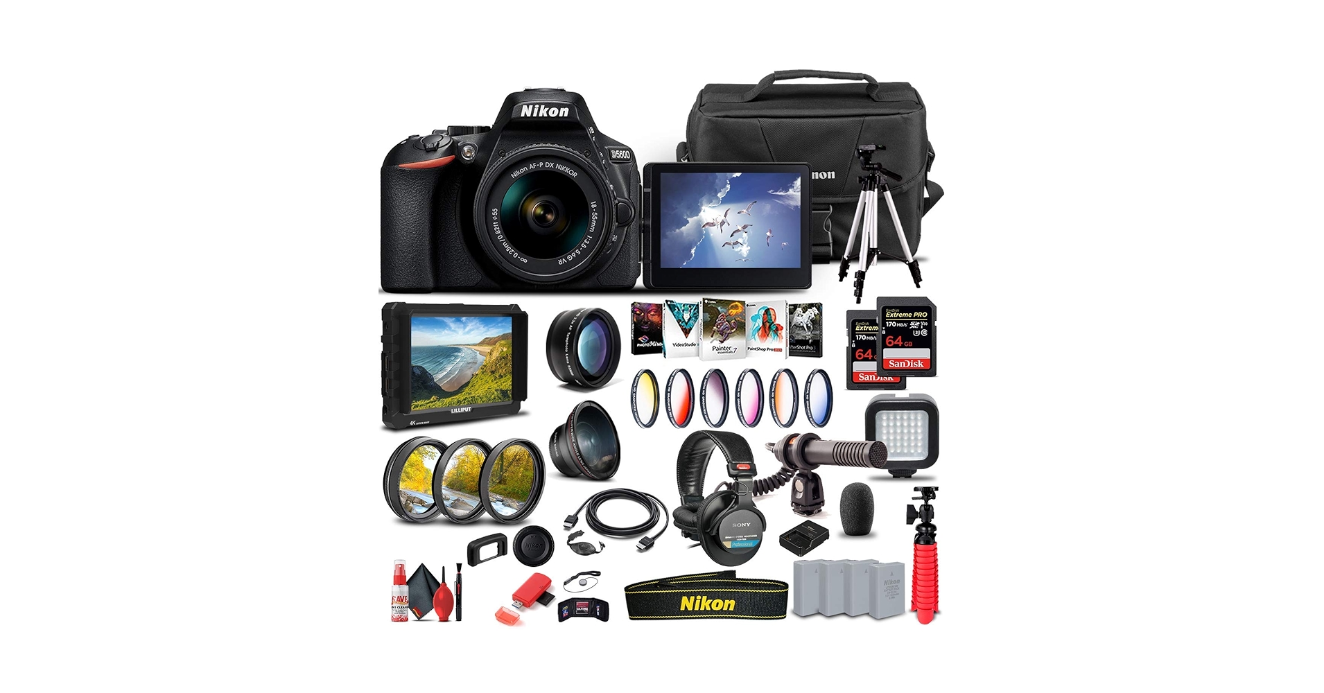 フィルムカメラ Nikon D5600 Nikon D5600 DSLR Camera with 18-55mm Lens (Intl Model) - Walmart.com