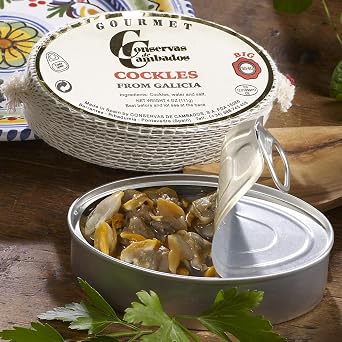 Conservas de Cambados Cockles Packed in Brine (4 oz/111g Tin)