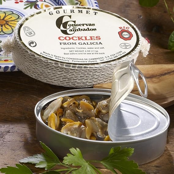 Conservas de Cambados Cockles Packed in Brine (4 oz/111g Tin)