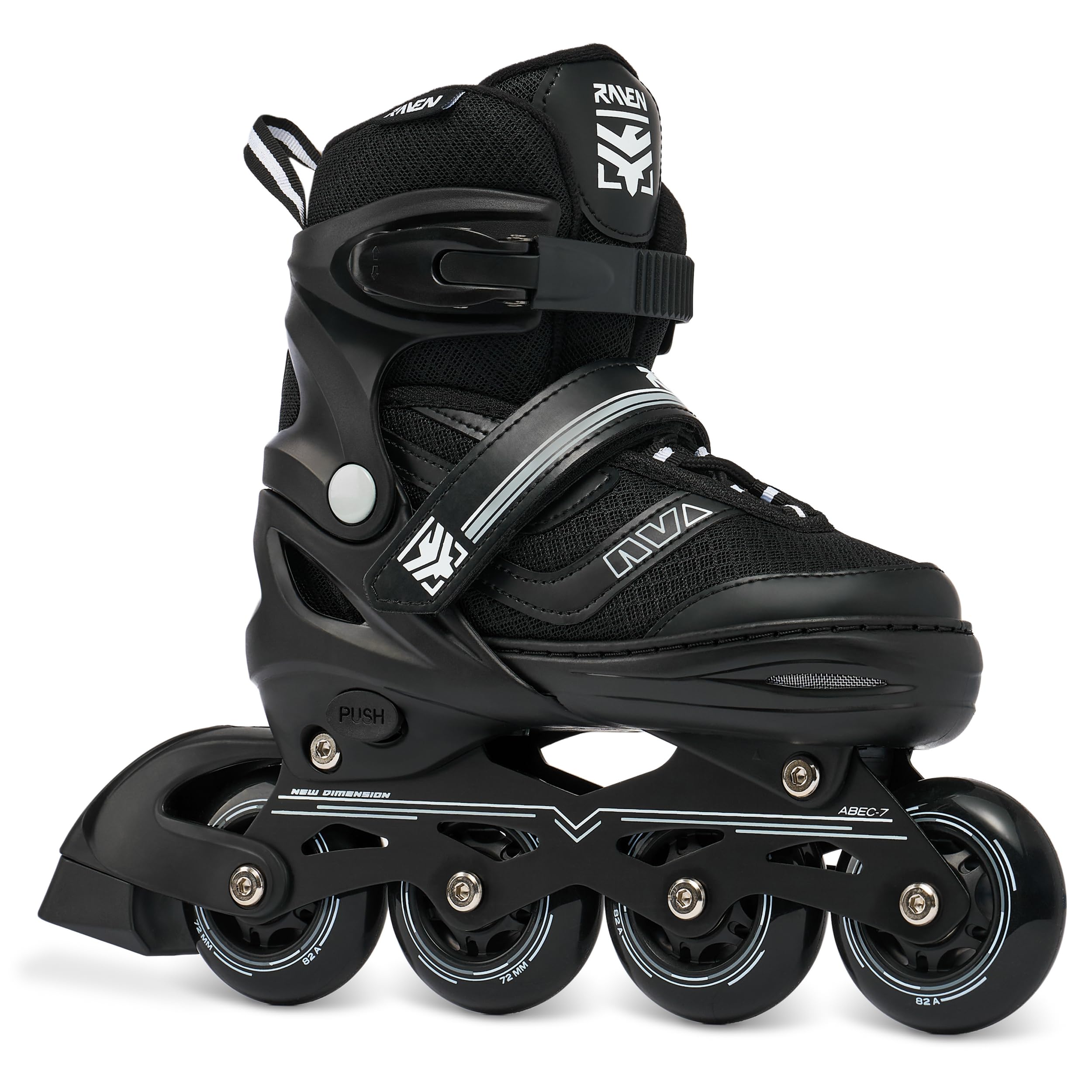 RAVEN Inline Skates Inliner für Kinder und Erwachsene OPTIONAL 2in1 mit Schlittschuhen verstellbar