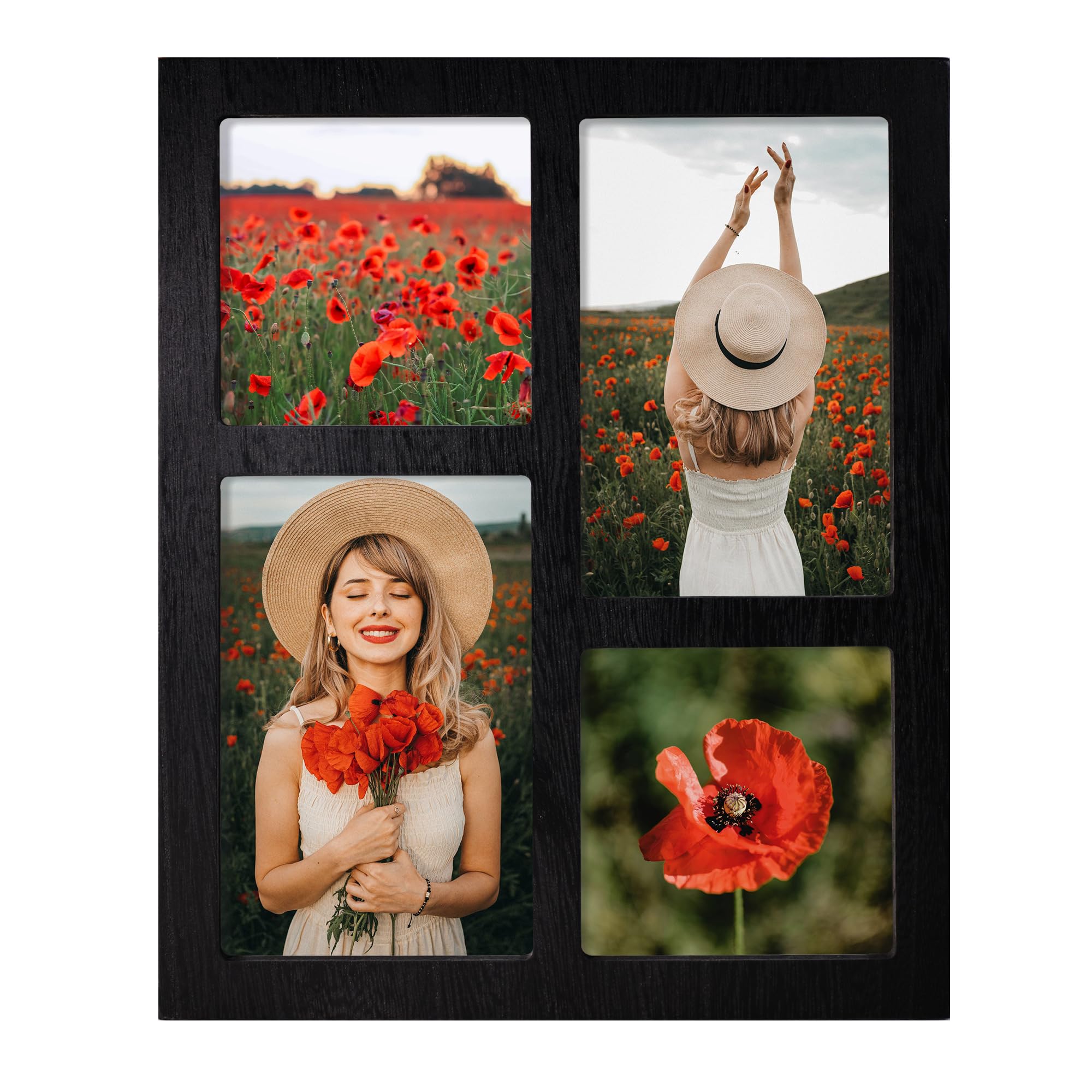 YESKAY Picture Frame Collage 4x6 and 4x4 Photos Display, Multiple Photo Frames with Tempered Glass, Family Picture Frames Wall Decor or Tabletop,