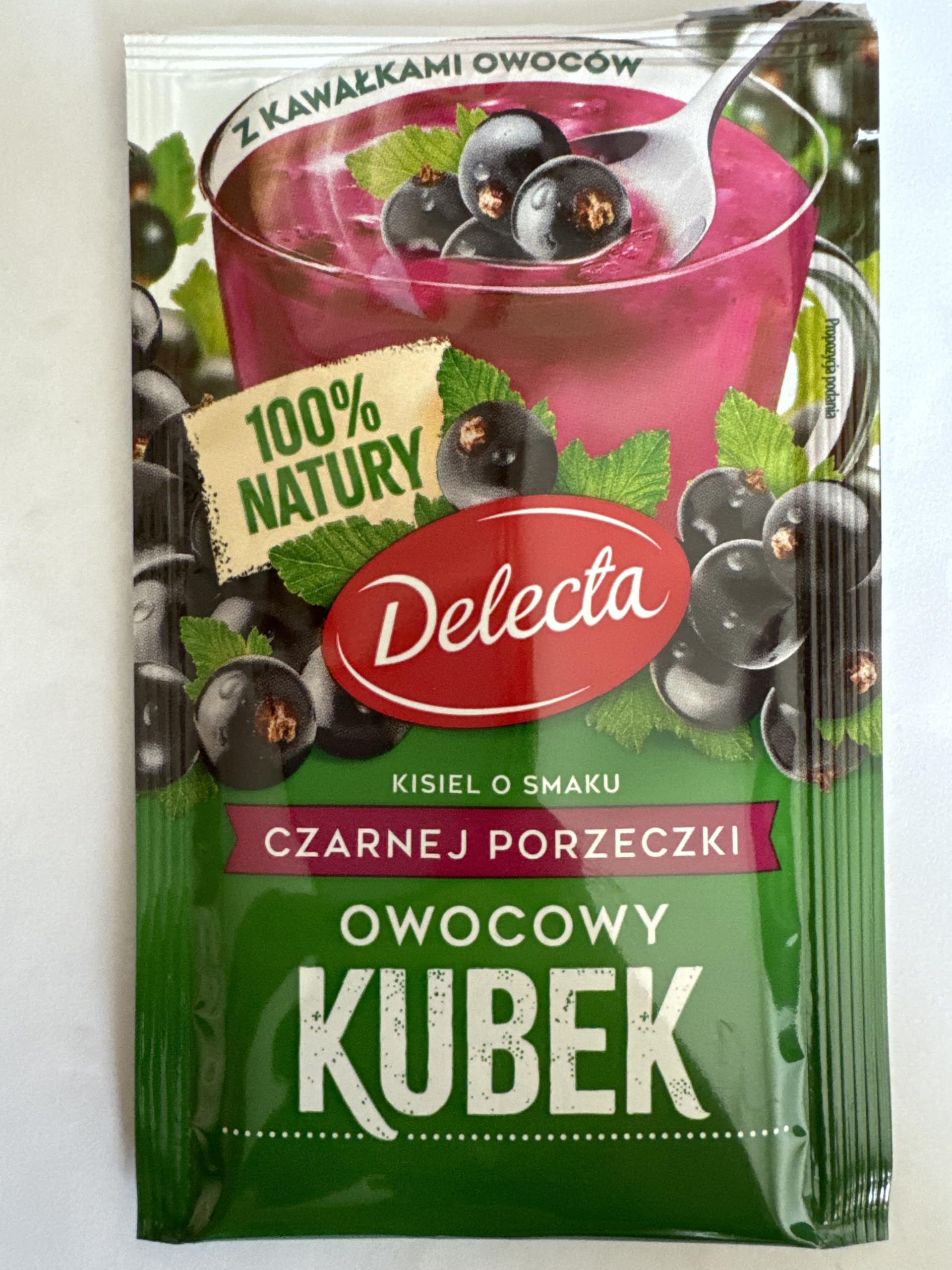 DELECTA Kisiel hot jelly treat BLACKCURRANT 5pc./5 servings Made in Poland
