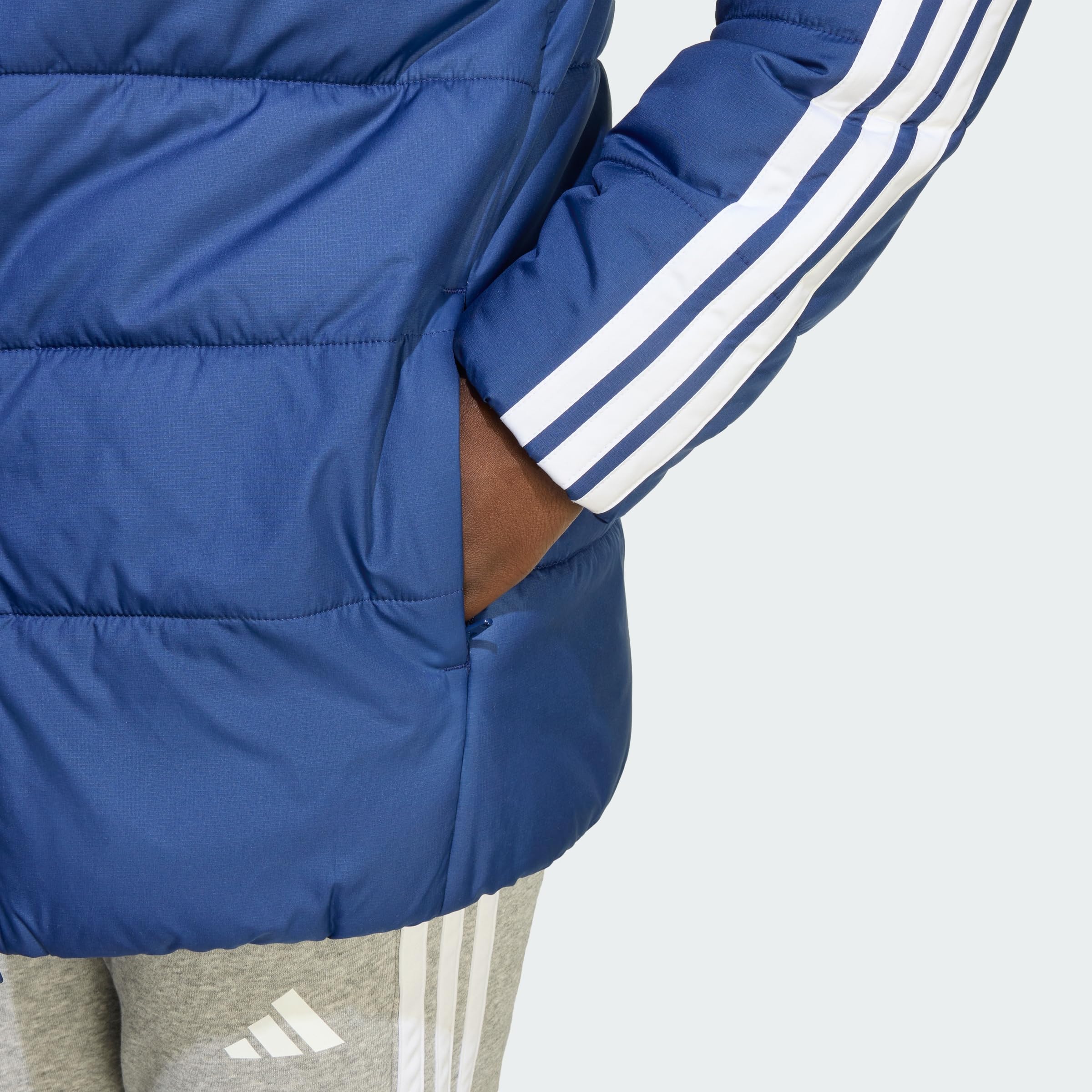 adidas Unisex Kids' Chaqueta acolchada Essentials 3 Stripes