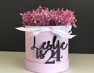 Personalised Cake Charms, Name & Age Cake Topper, Custom Cake Charm, Cake Name Plaque, Birthday Cake Decorations, Laser Cut Names, Baby Shower Decor, Birthday, Anniversary, Acrylic, Wood, Any Color